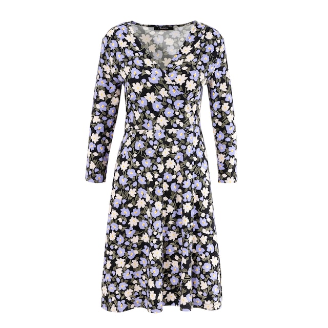Aniston CASUAL Jerseykleid, in Wickeloptik online shoppen | Jelmoli-Versand