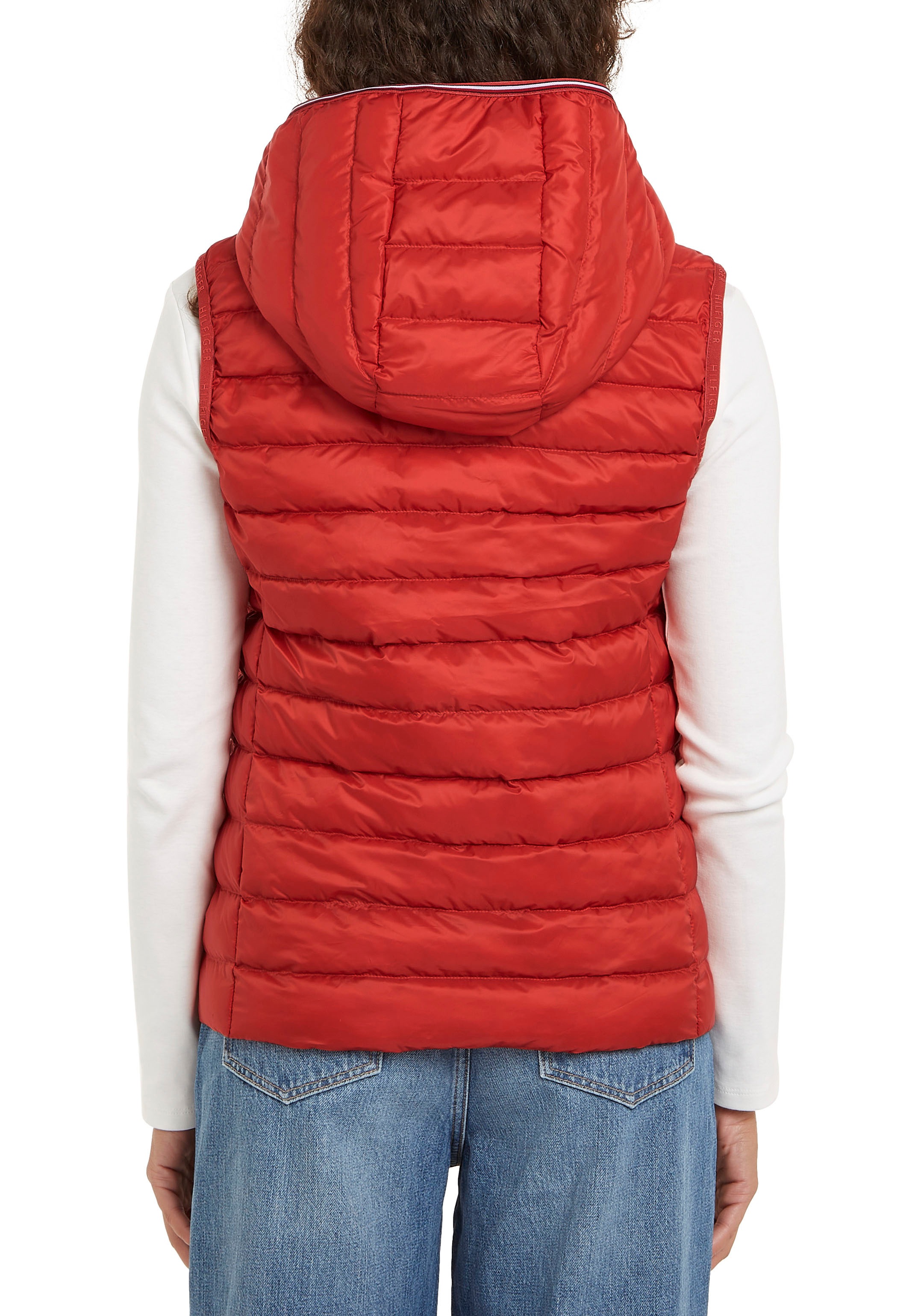 Tommy Hilfiger Steppweste »LW PADDED GLOBAL STRIPE VEST«, (Global Serie TH WOMEN), mit Elastic-Band