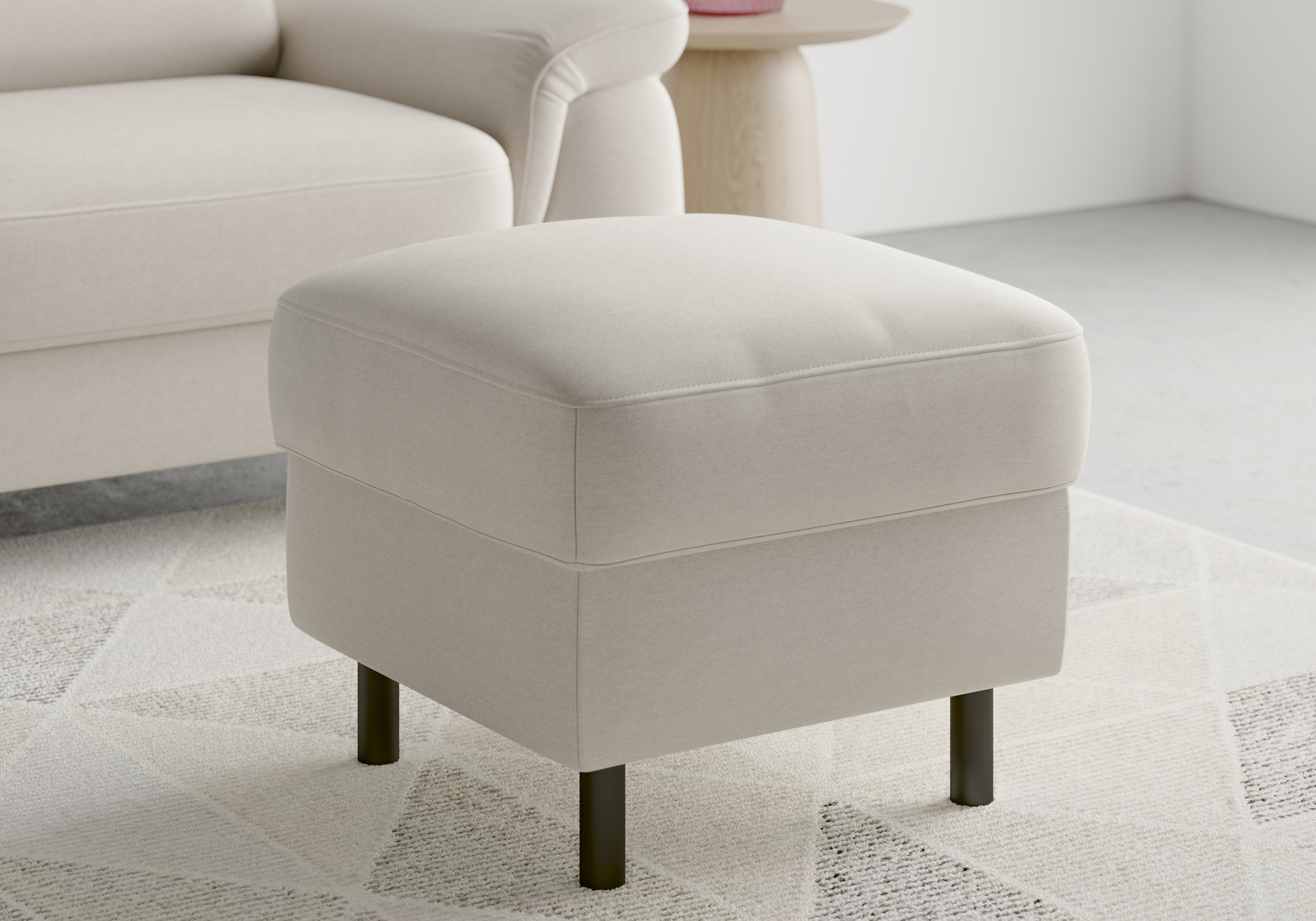 sit&more Stauraumhocker »Sinatra«, Sitzfläche ist abnehmbar, mattschwarze Metallfüsse