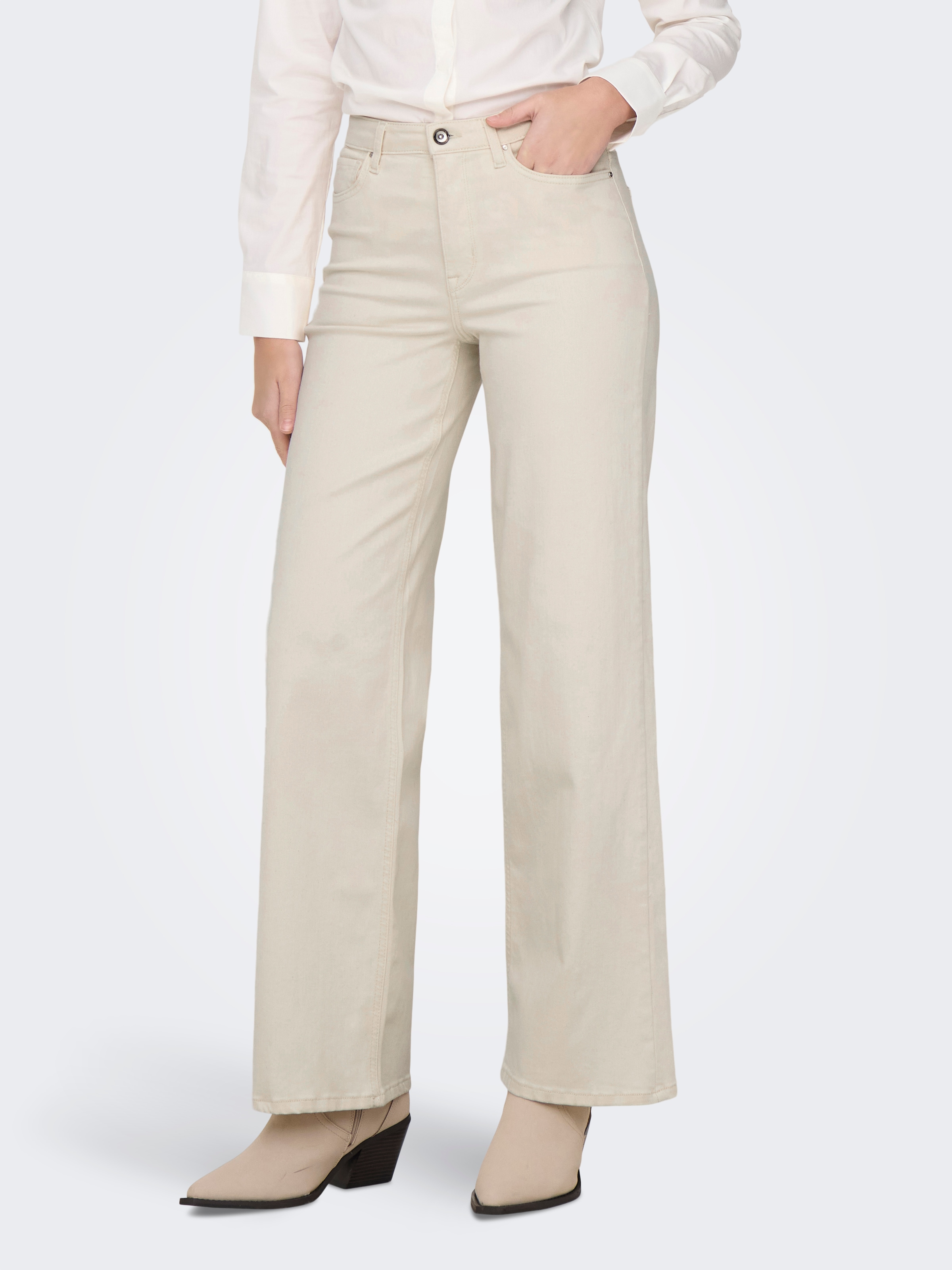 ONLY High-waist-Jeans "ONLMADISON BLUSH HW WIDE DNM CRO NOOS"