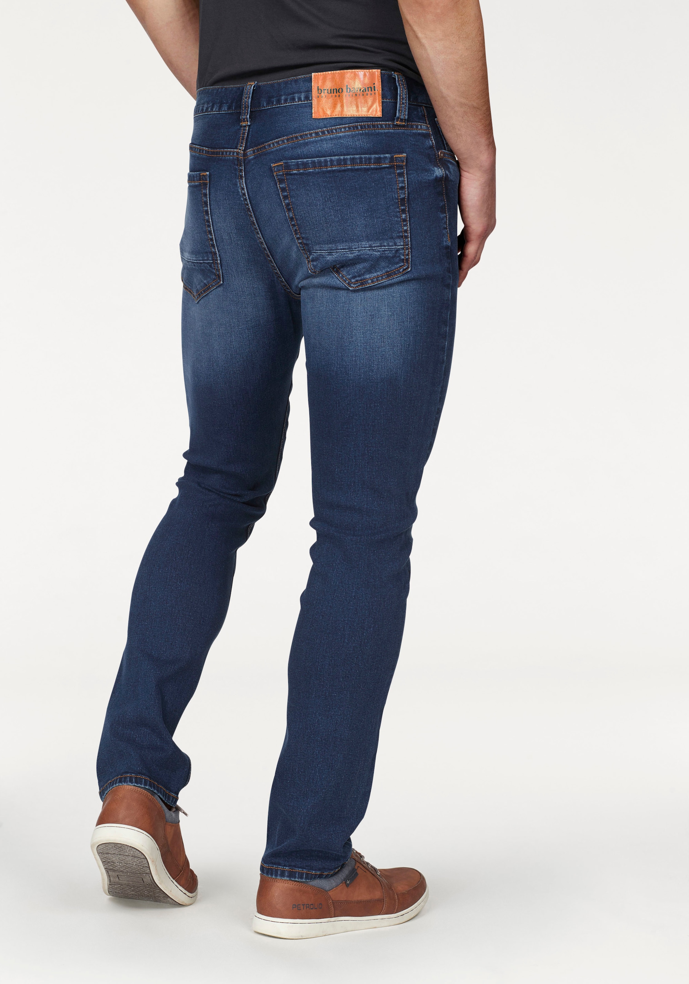 Bruno Banani Straight-Jeans »Hutch«, gerade Beinform, teilweise mit modischen Destroyed-Effekten