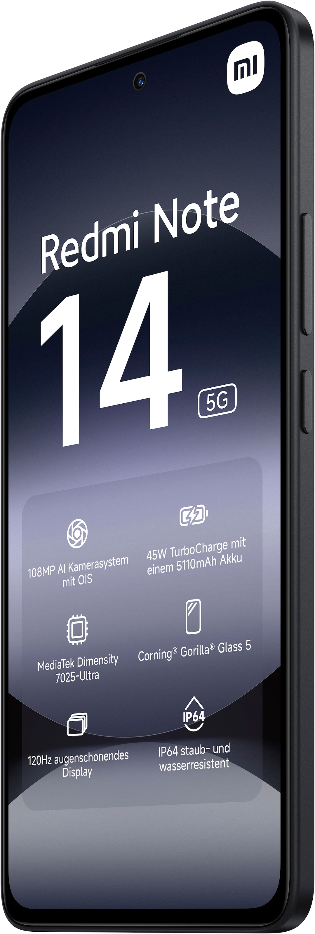 Xiaomi Smartphone »Redmi Note 14 5G«, Mitternachtsschwarz