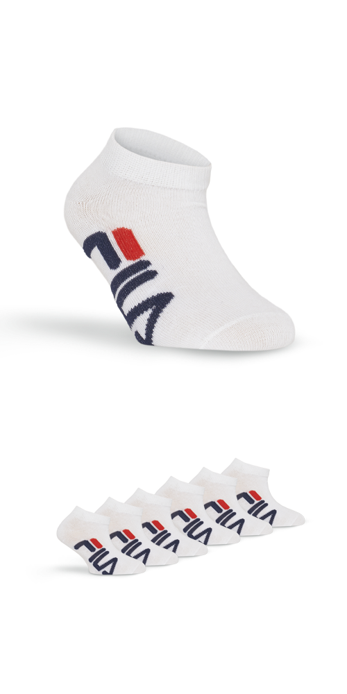 Fila Sneakersocken, (6er Pack), mit Logoschriftzug seitlich