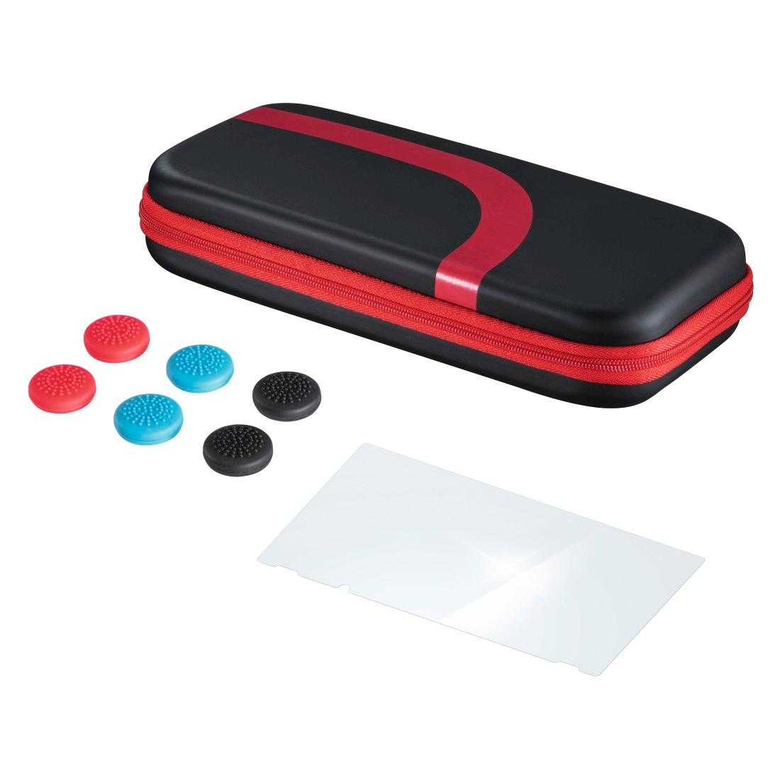 »Set(Tasche,Schutzglas,Control-Aufsätze) Zubehör für Switch, ❤ Jelmoli-Online Nintendo bestellen Shop Schw/Rot« Nintendo Hama im