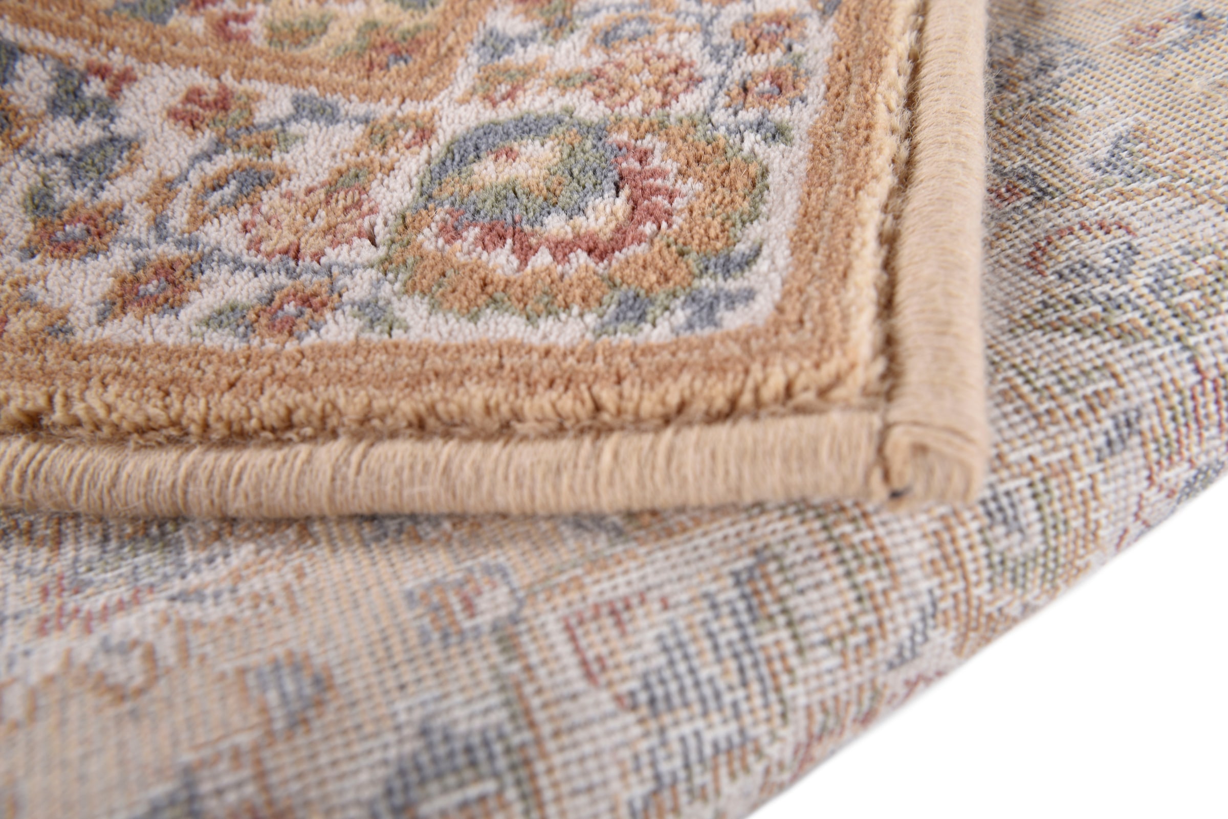 THEKO Wollteppich »Dolna - 859«, rund, 10 mm Höhe, Kurzflor, reine Wolle, Orient-Optik