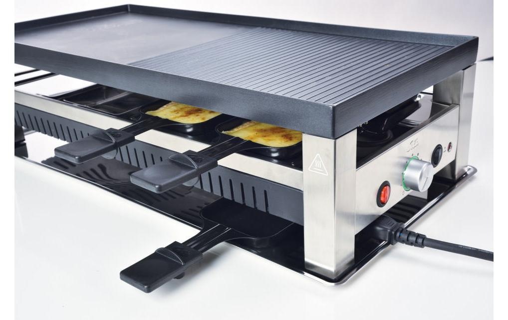 SOLIS OF SWITZERLAND Raclette »Typ 791 5 in 1, 8 Personen«, 8 St. Raclettepfännchen, 1400 W