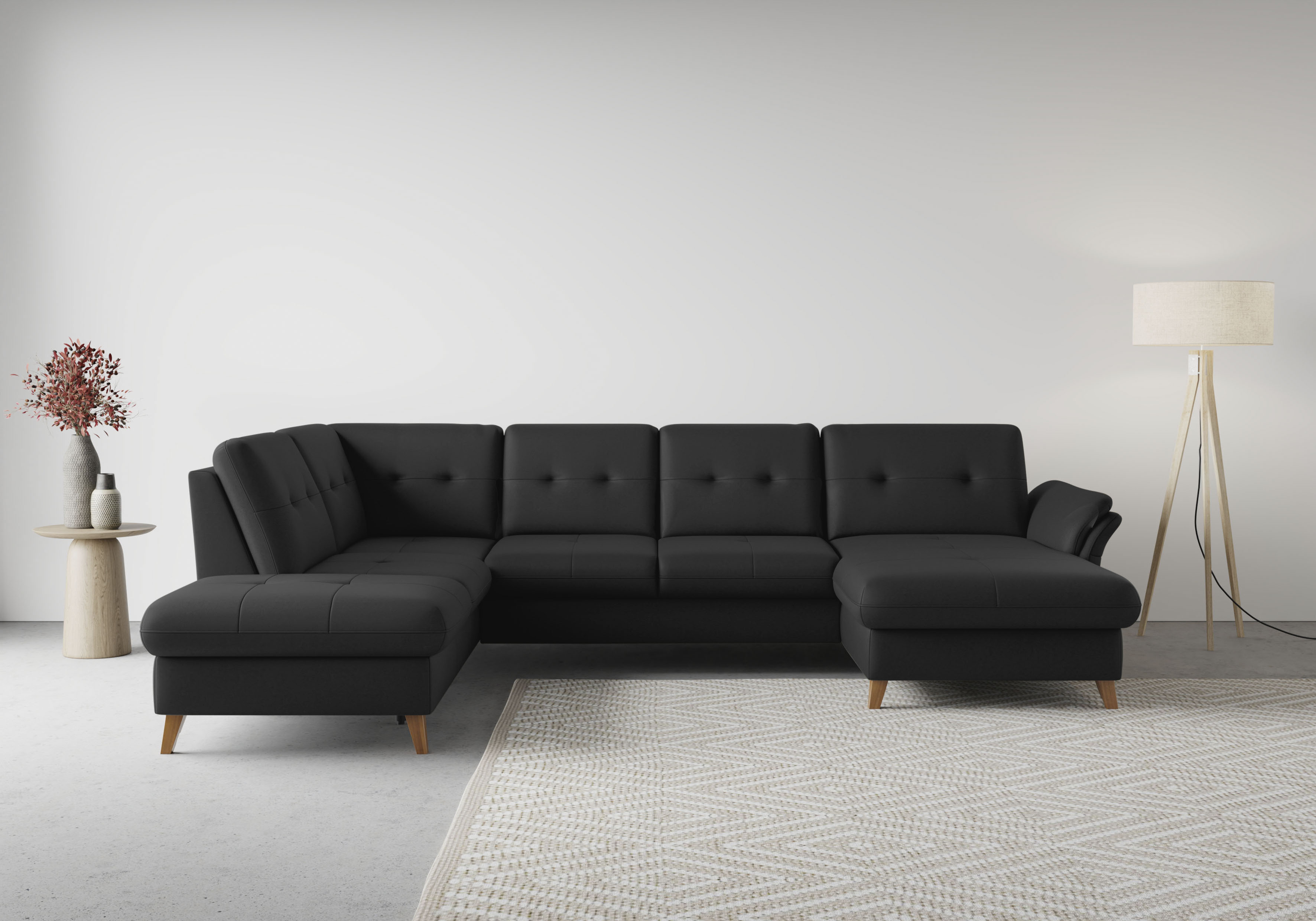 sit&more Wohnlandschaft "Göteborg" inkl. Sitztiefenverstellung, wahlweise mit Bettfunktion & Bettkasten