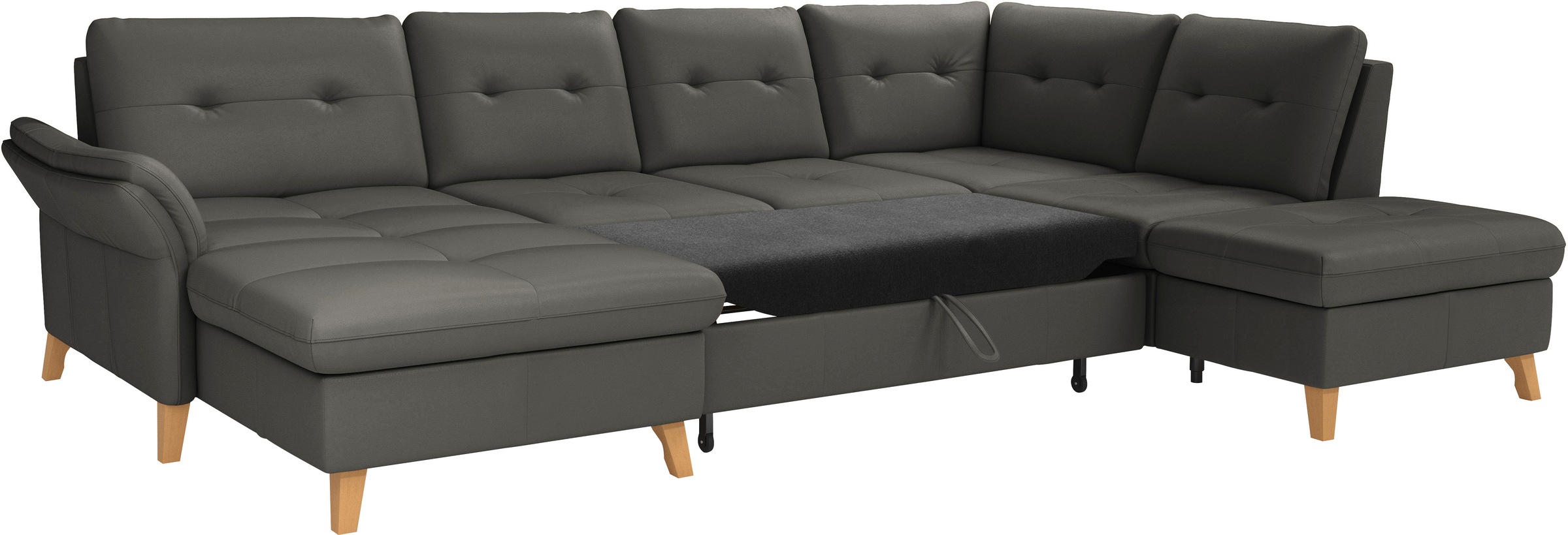sit&more Wohnlandschaft »Göteborg«, inkl. Sitztiefenverstellung, wahlweise mit Bettfunktion & Bettkasten