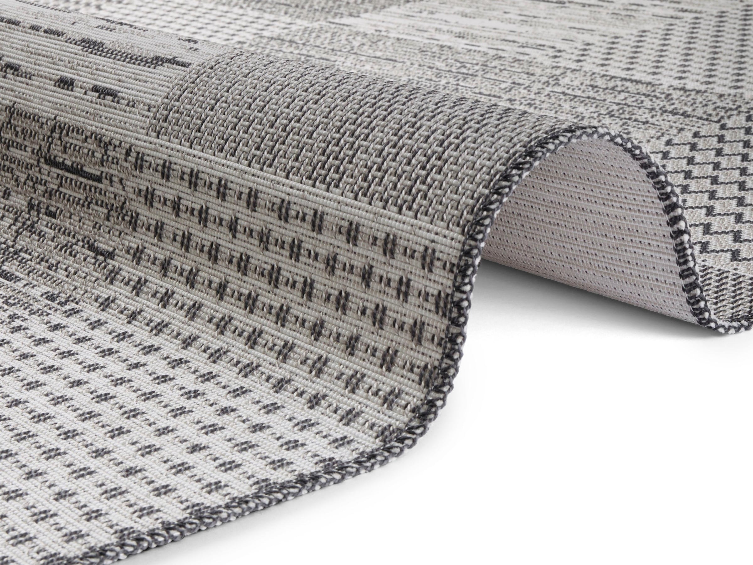ELLE DECORATION Teppich »Agen«, rechteckig, 3 mm Höhe, In-und Outdoor geeignet, Strapazierfähig und pflegeleicht, Flachgewebe