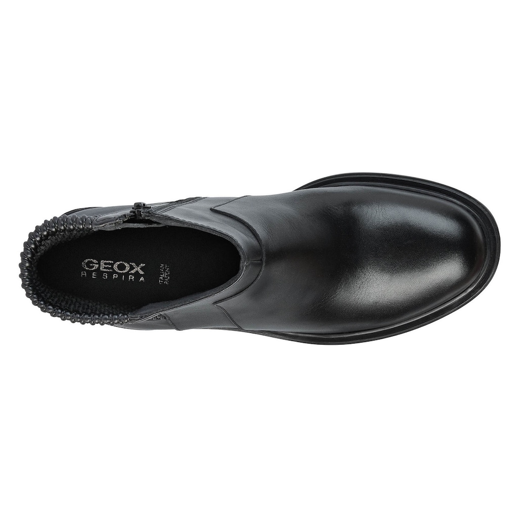 Geox Stiefelette »D DAMIANA«, Blockabsatz, Boots mit Stretcheinsatz