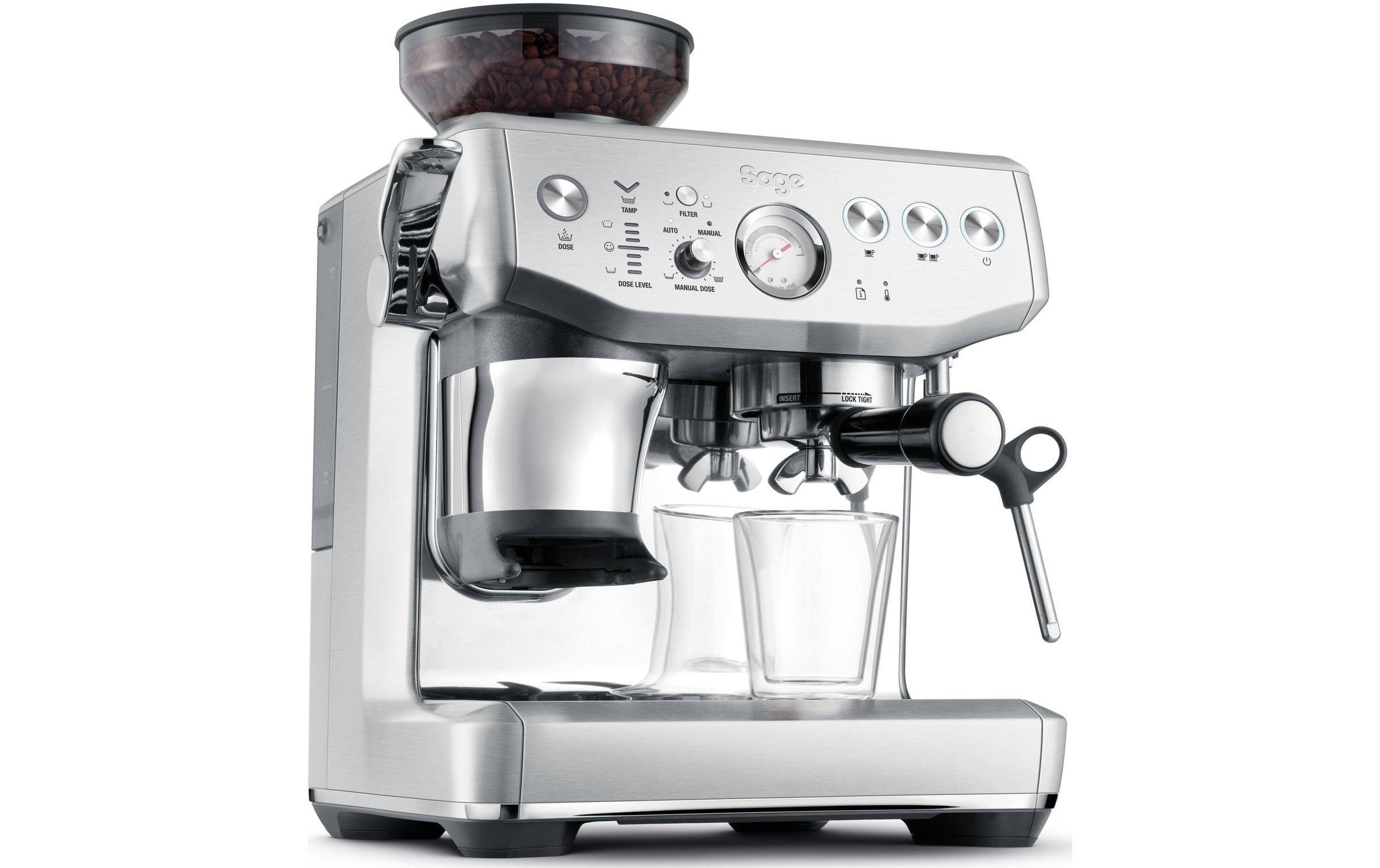 Sage Siebträgermaschine »Barista Impress Stain.steel«