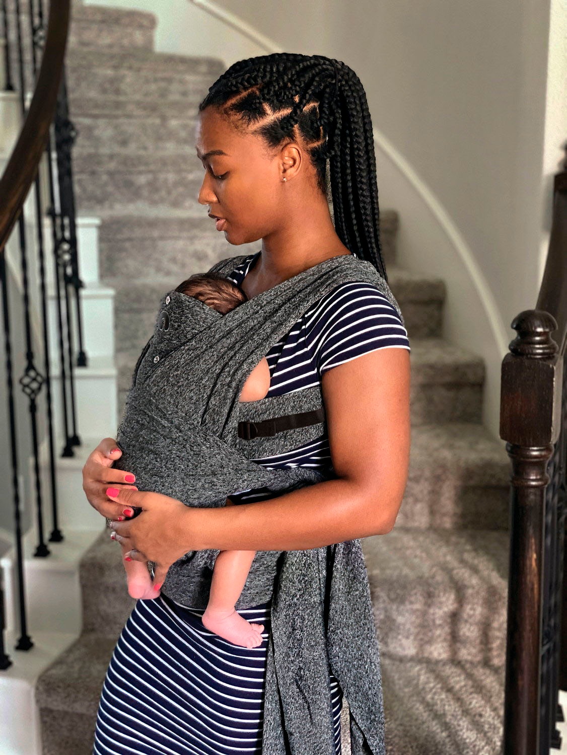 Chicco Babytrage »Boppy Comfyfit Evolution Grey«, bis 15 kg