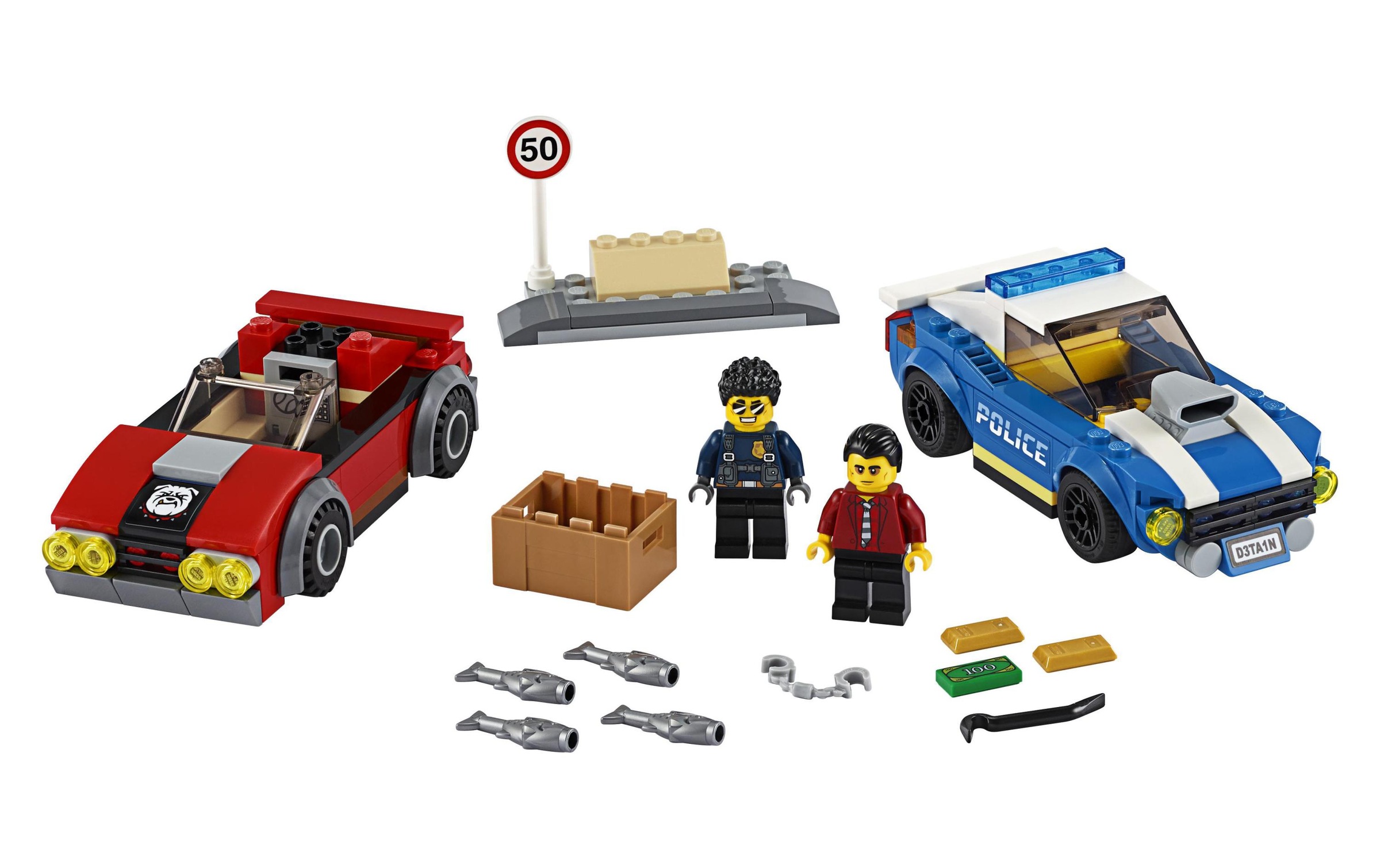 LEGO® Konstruktionsspielsteine »Festnahme auf der Autobahn«