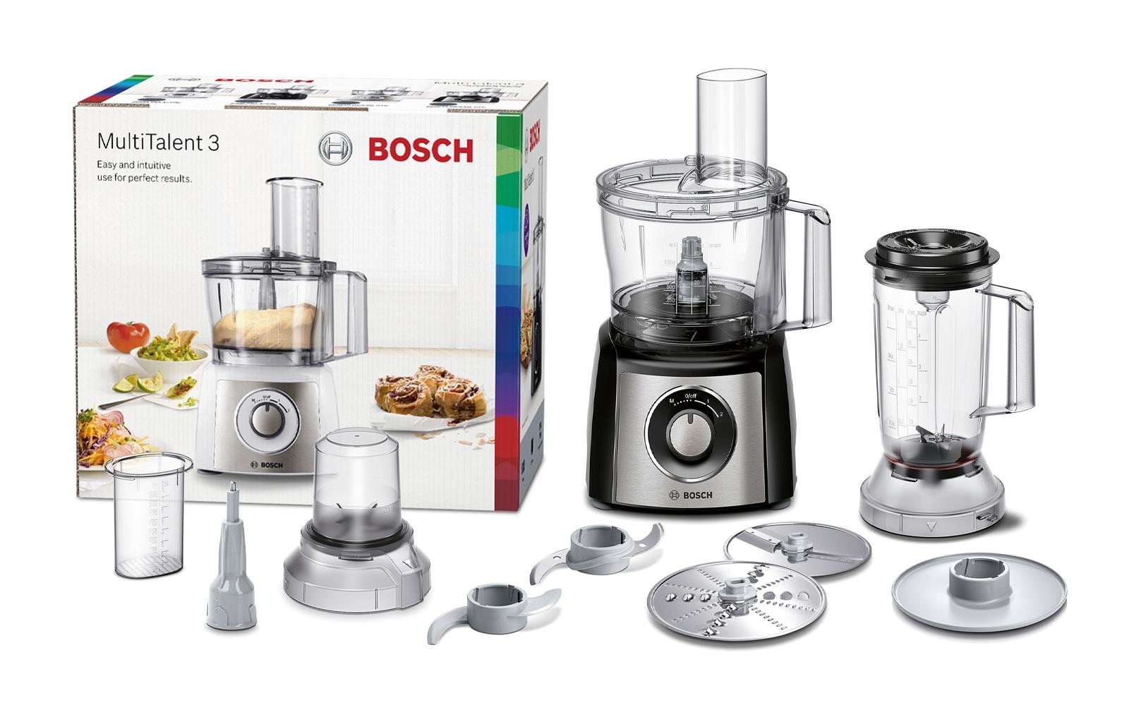 BOSCH Küchenmaschine »MultiTalent 3 MCM3501M Edelstahl/Schwarz«