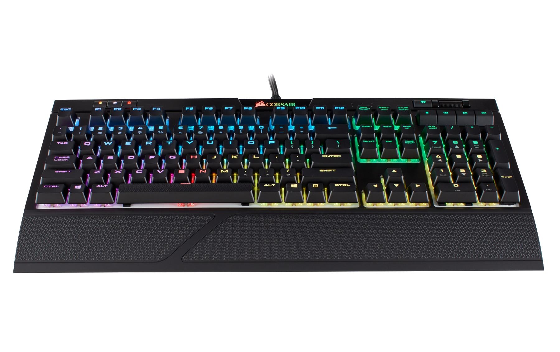 Corsair Gaming-Tastatur »STRAFE RGB MK.2 Cherry MX Silent«, (Ziffernblock)