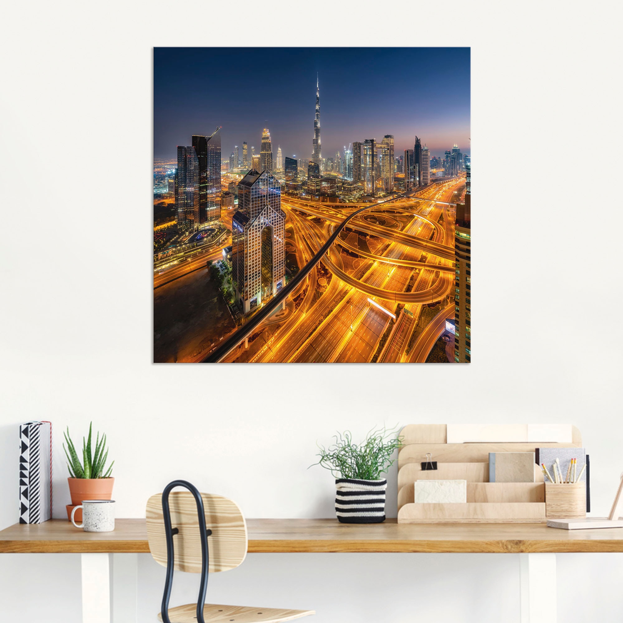 Artland Wandbild »Skyline Dubai«, Jelmoli-Versand von gedruckt (1 shoppen Asien, Bilder St.), | online