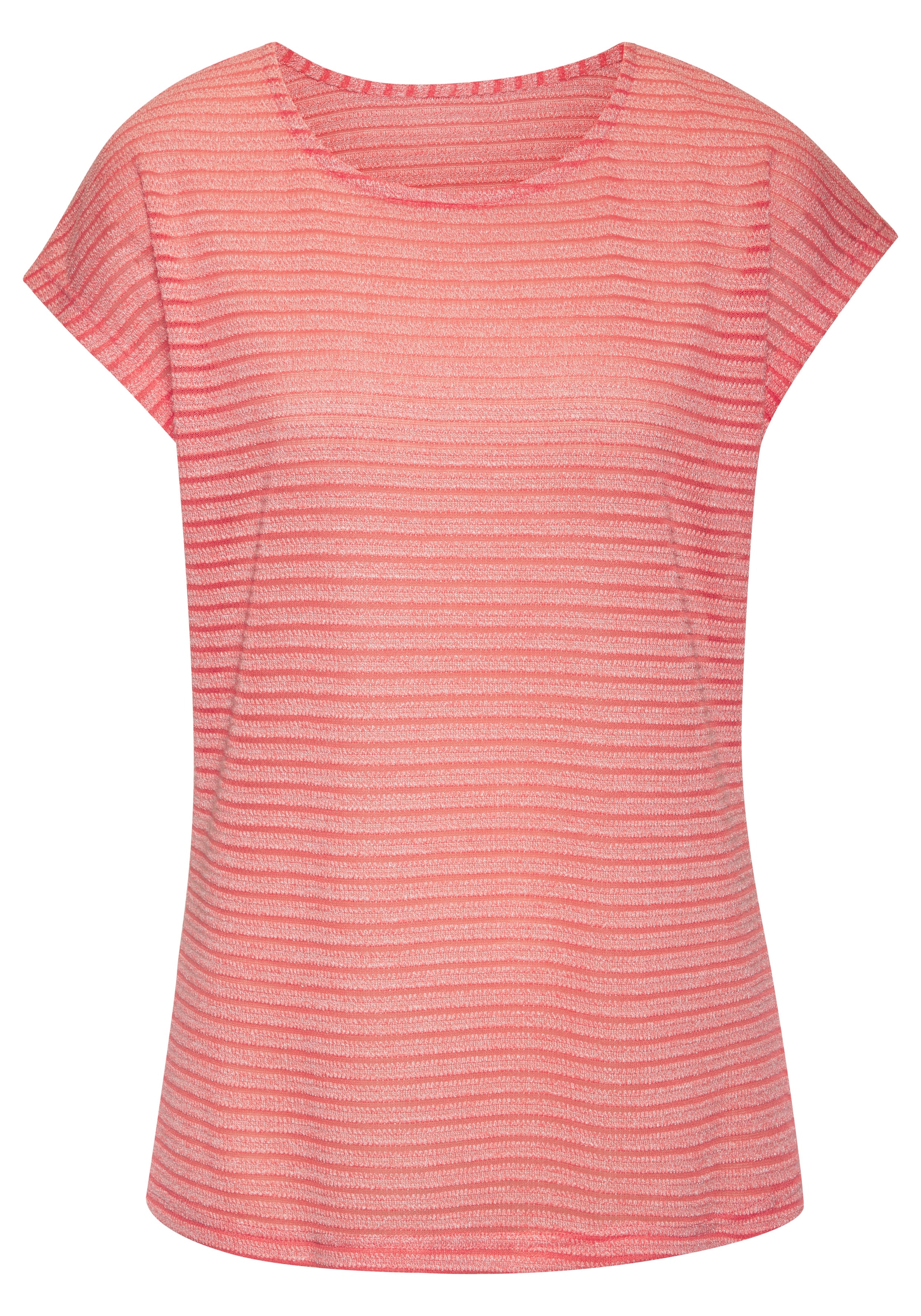 Vivance Kurzarmshirt »mit Streifenoptik«, aus pflegeleichter Viskose-Qualität