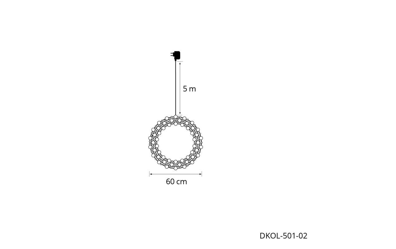 STT LED Dekofigur »wreath, 60«