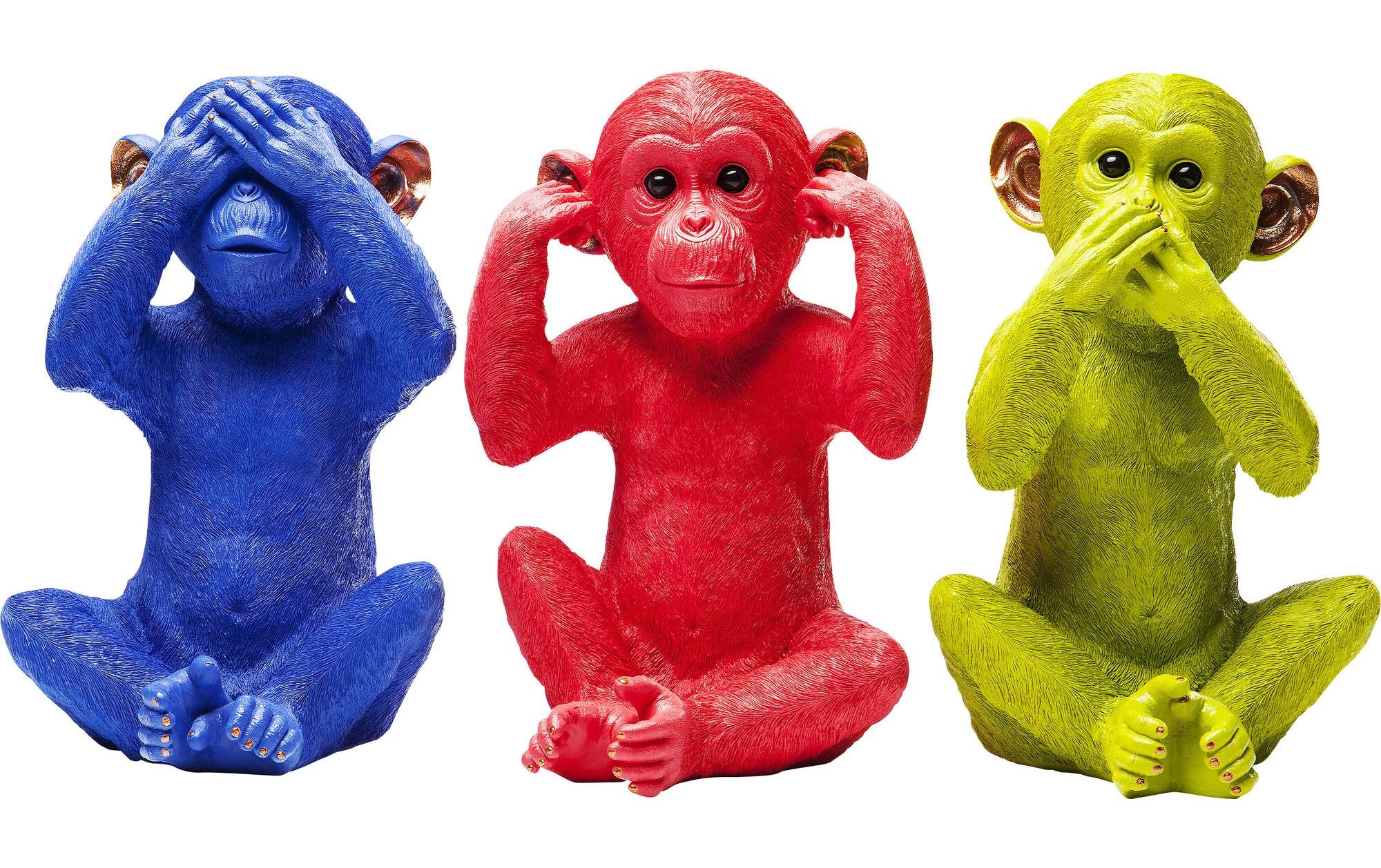 Kare Design Spardose »Monkey Mizaru Blau«