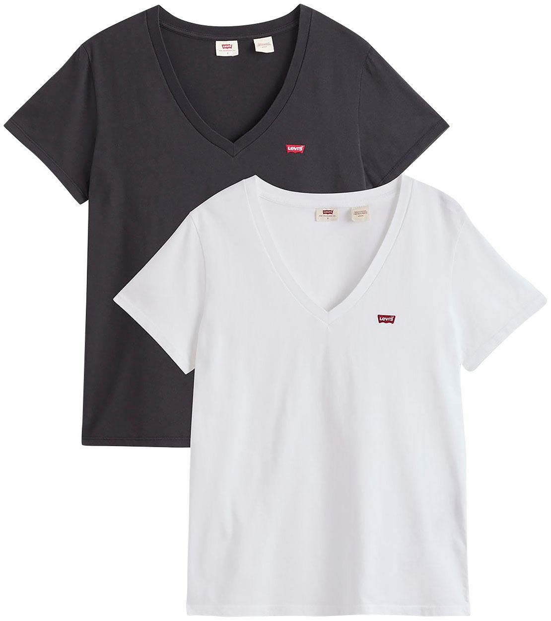 Levi's® T-Shirt »VNECK TEE 2 PACK« Packung, 2 Stk.