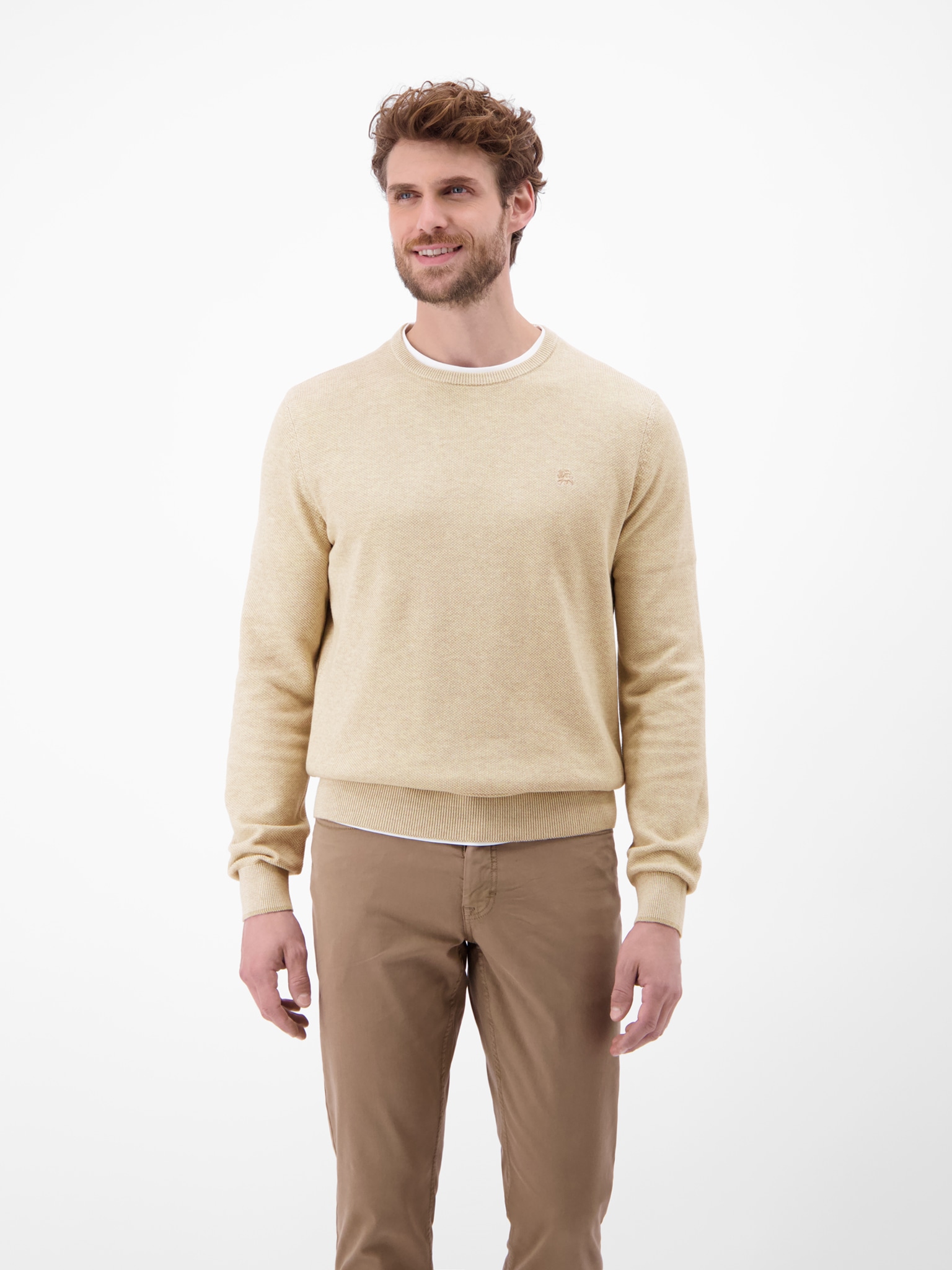 LERROS Strickpullover mit Rippbündchen