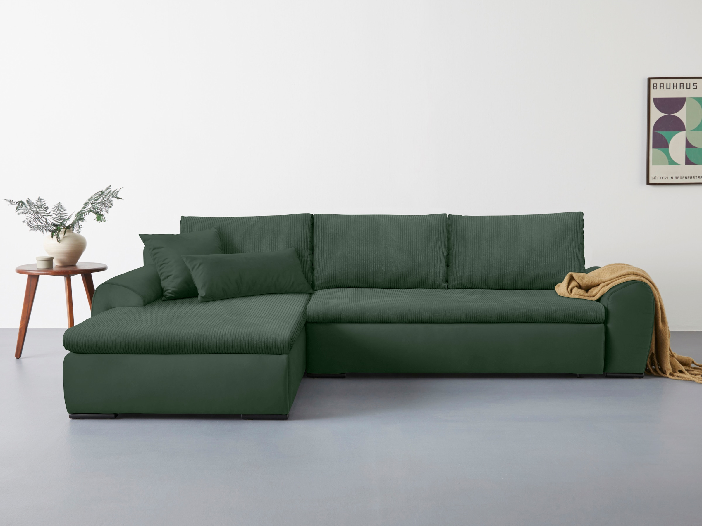 Home affaire Ecksofa Win L-Form, wahlweise mit Bettfunktion und Bettkasten