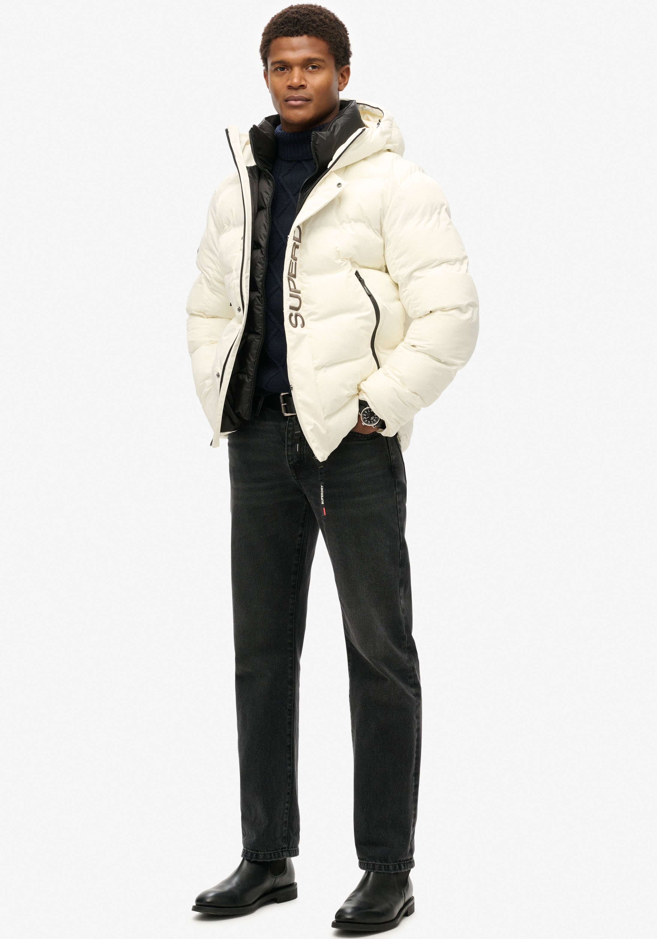 Superdry Steppjacke »Hooded City Graphic Puffer Jkt«
