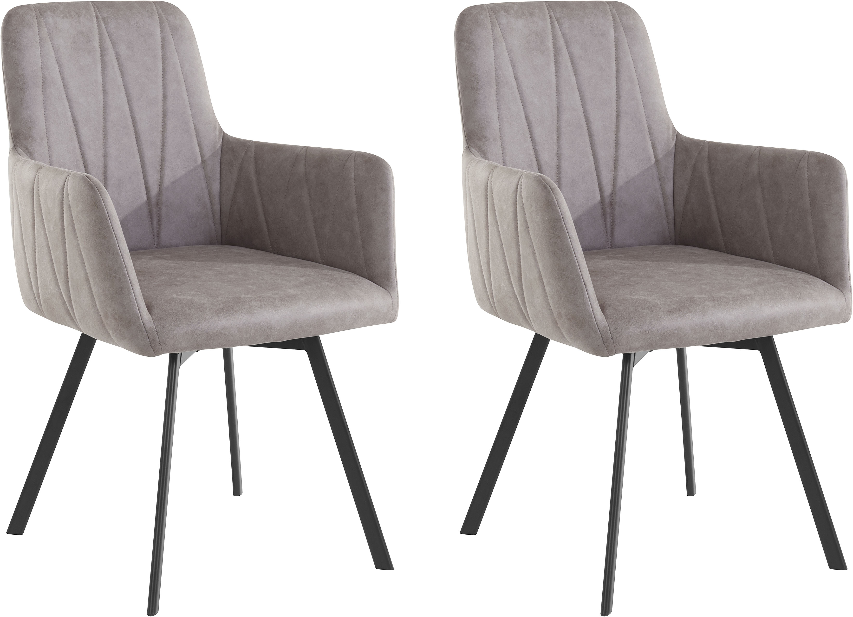 MCA furniture 4-Fussstuhl »Tonala«, (Set), mit drehbar online | Jelmoli-Versand Velourstoff 180° grob, Nivellierung St., kaufen 2