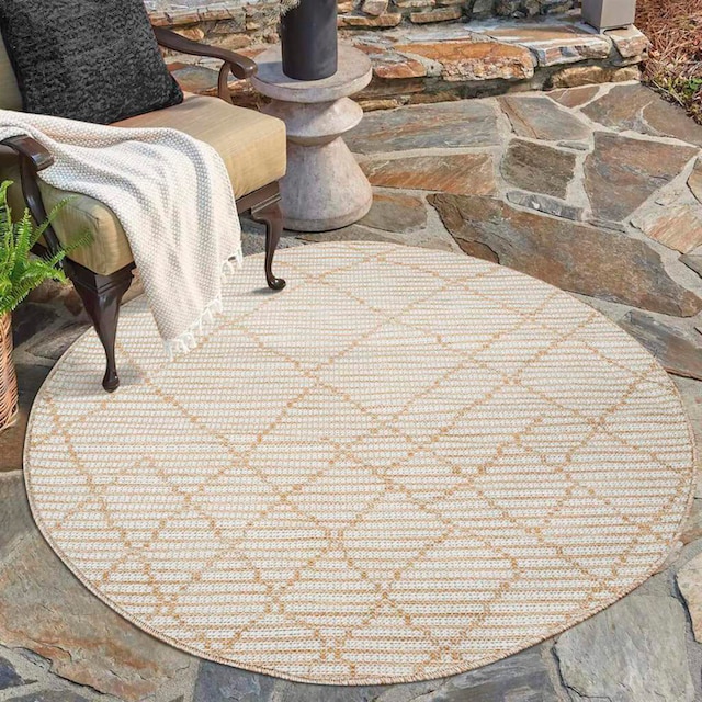 Carpet City Teppich »Palm«, rund, Wetterfest & UV-beständig, für Balkon,  Terrasse, Küche, flach gewebt online kaufen | Jelmoli-Versand