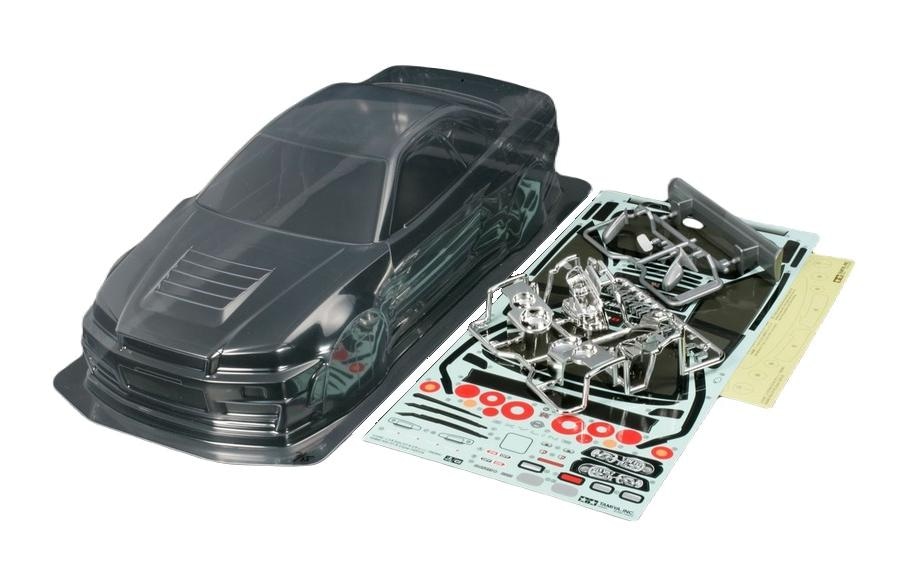 Modellbausatz »Tamiya Nismo R-34 GT-R Z-Tune unlackiert«, 1:10