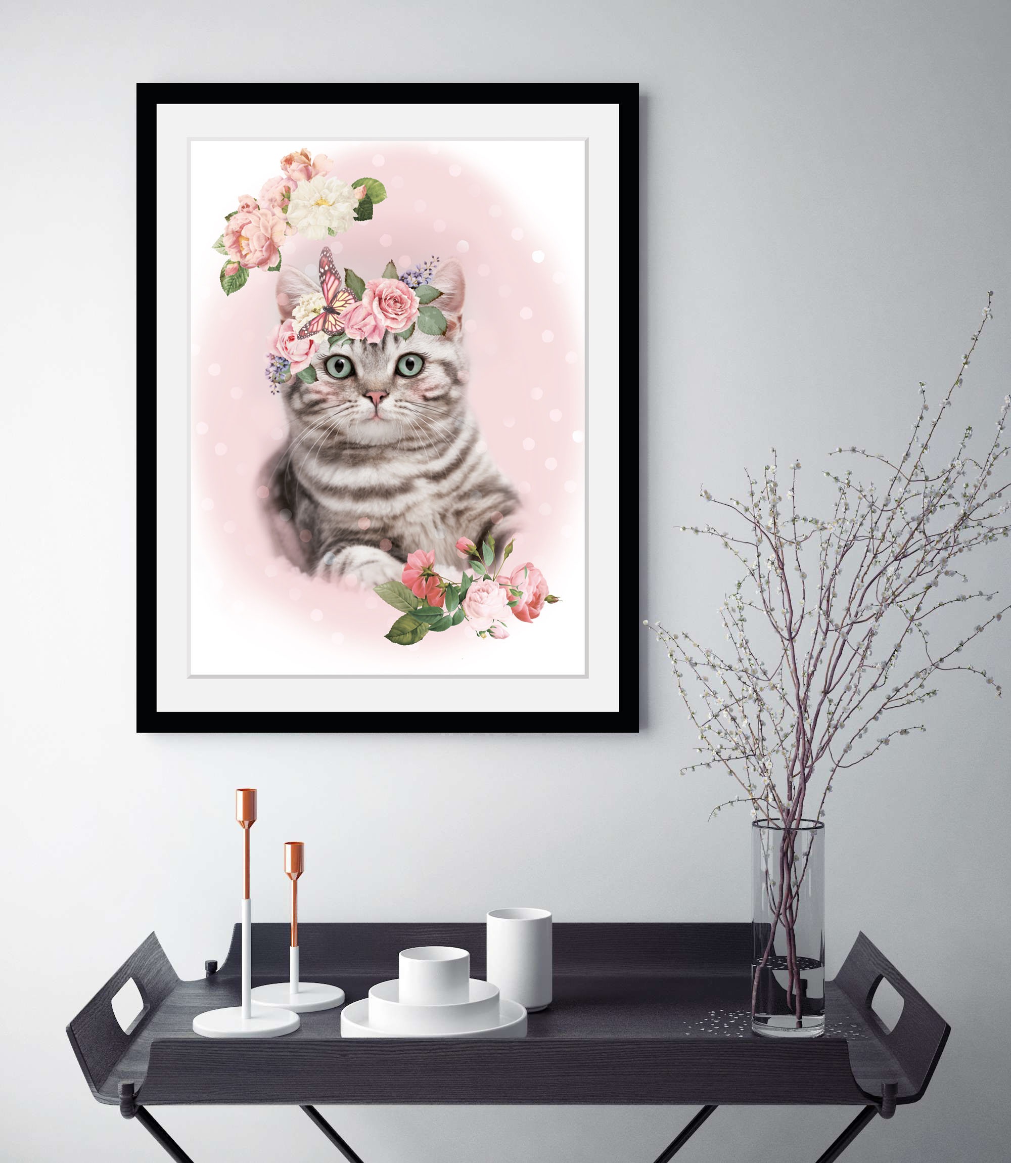 queence Bild »Simbah«, (1 St.), HD Premium Poster-Druck inkl. Holzrahmen