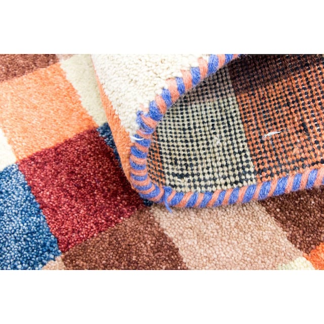 morgenland Jelmoli-Versand handgeknüpft Teppich mehrfarbig«, online »Gabbeh rechteckig, | kaufen handgeknüpft Wollteppich