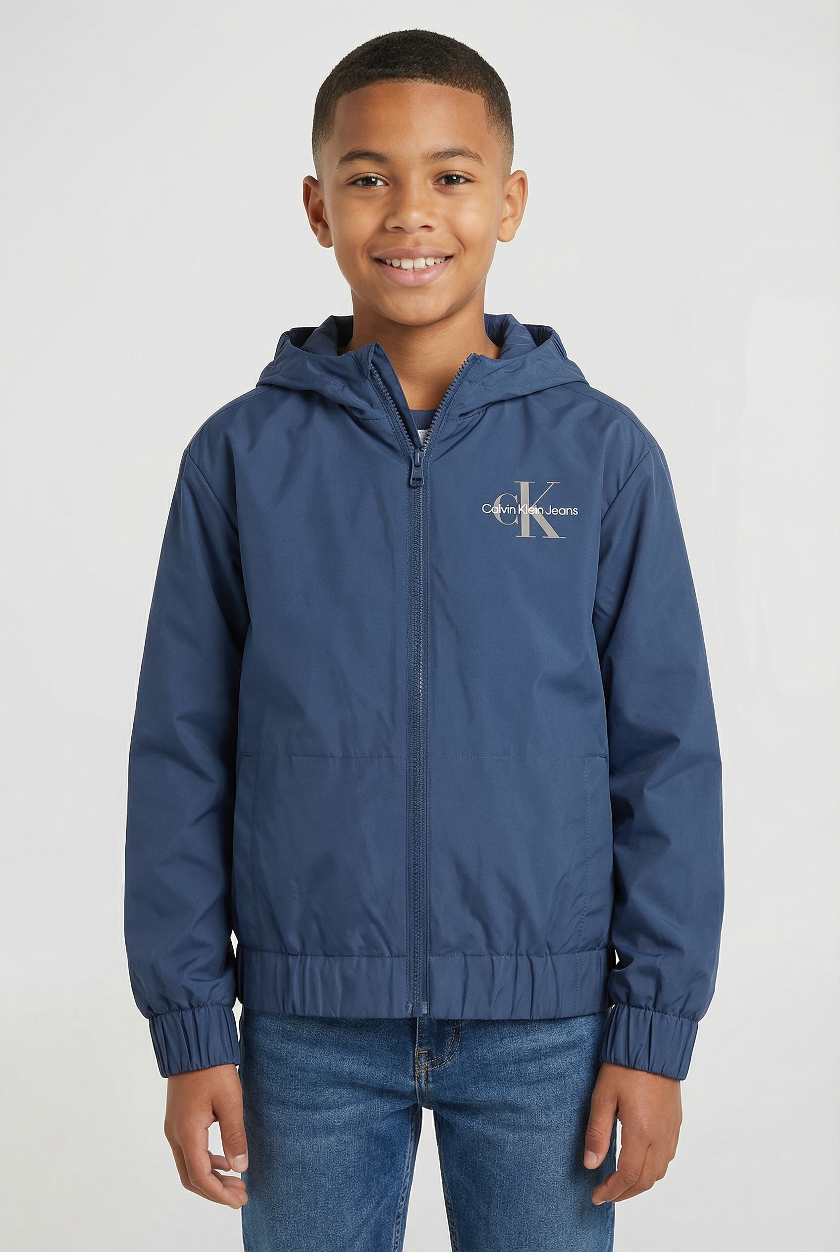 Calvin Klein Jeans Blouson »MONOLOGO ESSENTIAL JACKET« mit Kapuze Kinder bis 16 Jahre