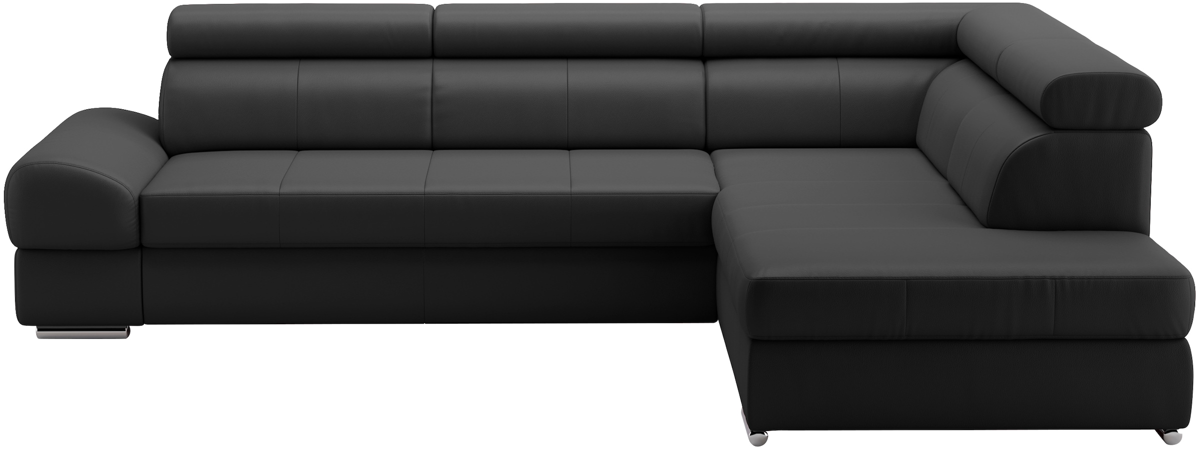 sit&more Ecksofa »Broadway L-Form«, mit verstellbaren Kopfteilen, wahlweise mit Bettfunktion