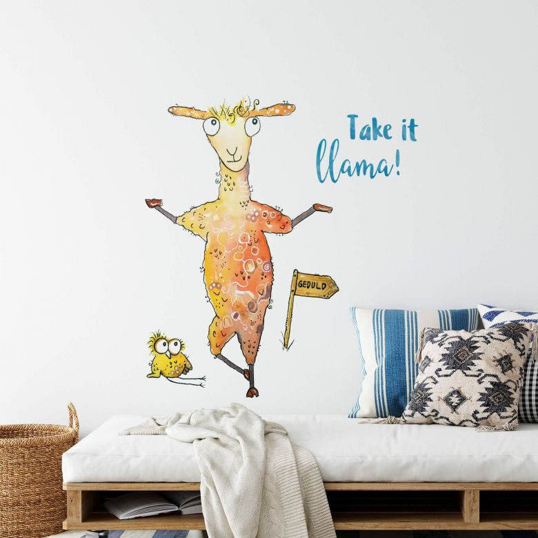 Wall-Art Wandtattoo »Lebensfreude shoppen llama«, (1 it Jelmoli-Versand Take - online St.) 