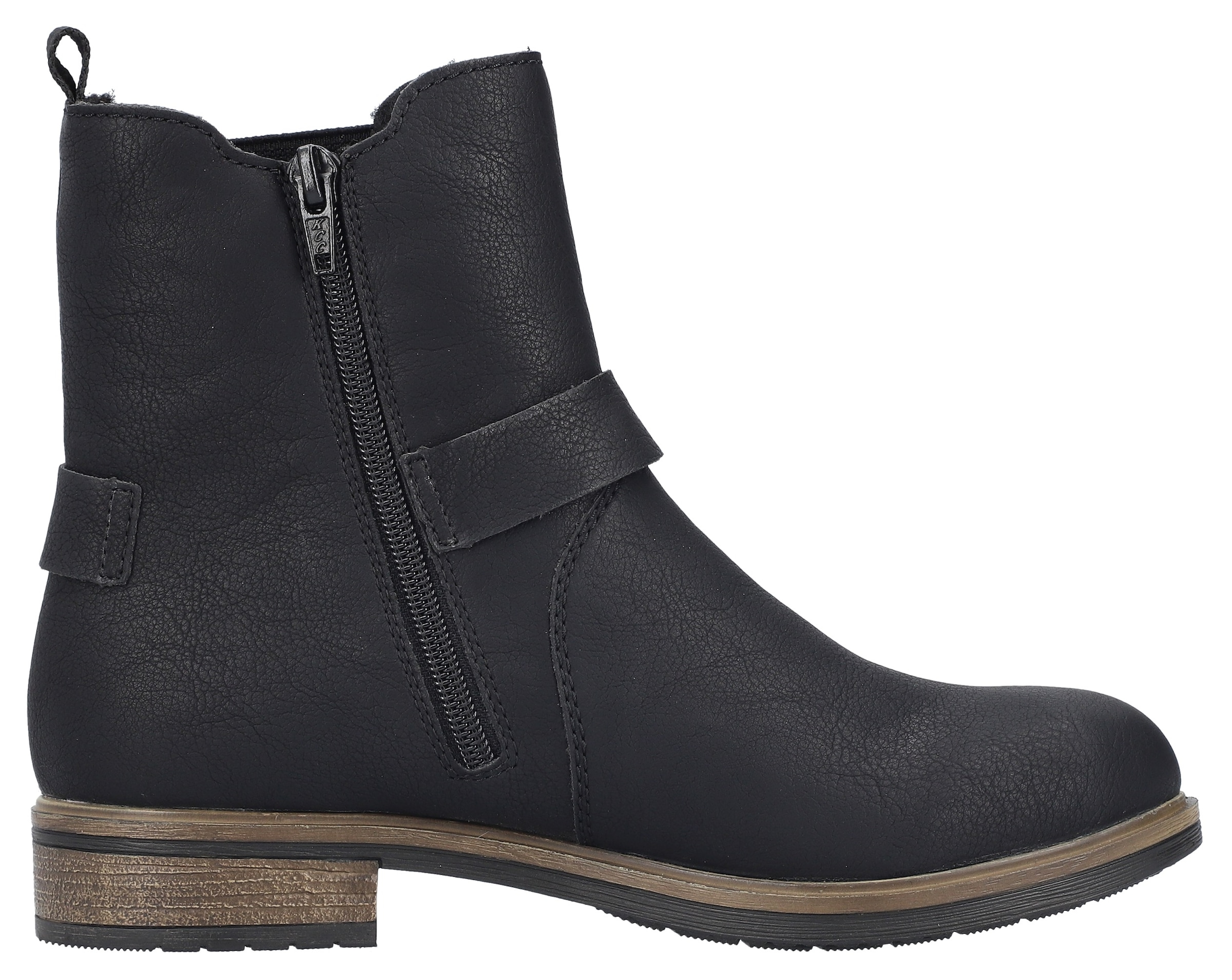 Rieker Winterstiefelette, Chelseaboots, Boots, Blockabsatz, mit Innenreissverschluss