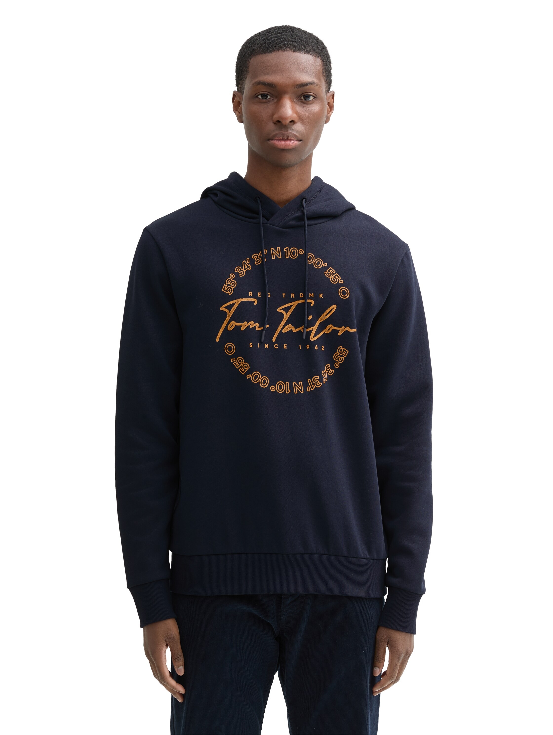 TOM TAILOR Kapuzensweatshirt, mit grossem Logo-Frontprint