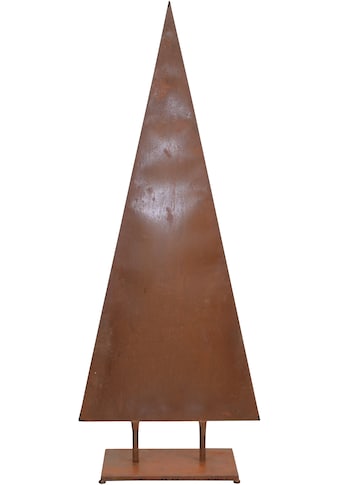 Dekobaum »Weihnachtsbaum, Weihnachtsdeko aussen«, aus Metall, mit rostiger Oberfläche
