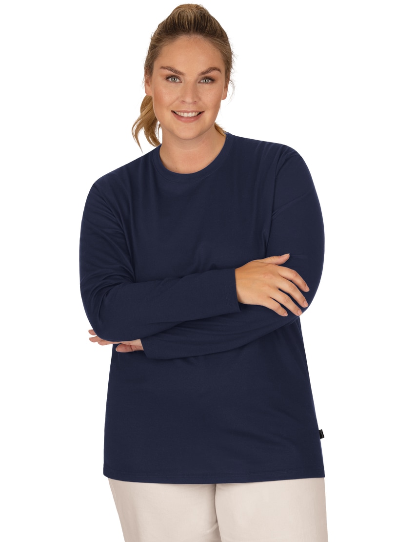 Trigema T-Shirt »TRIGEMA Langarmshirt aus 100% Baumwolle«, (1 tlg.)