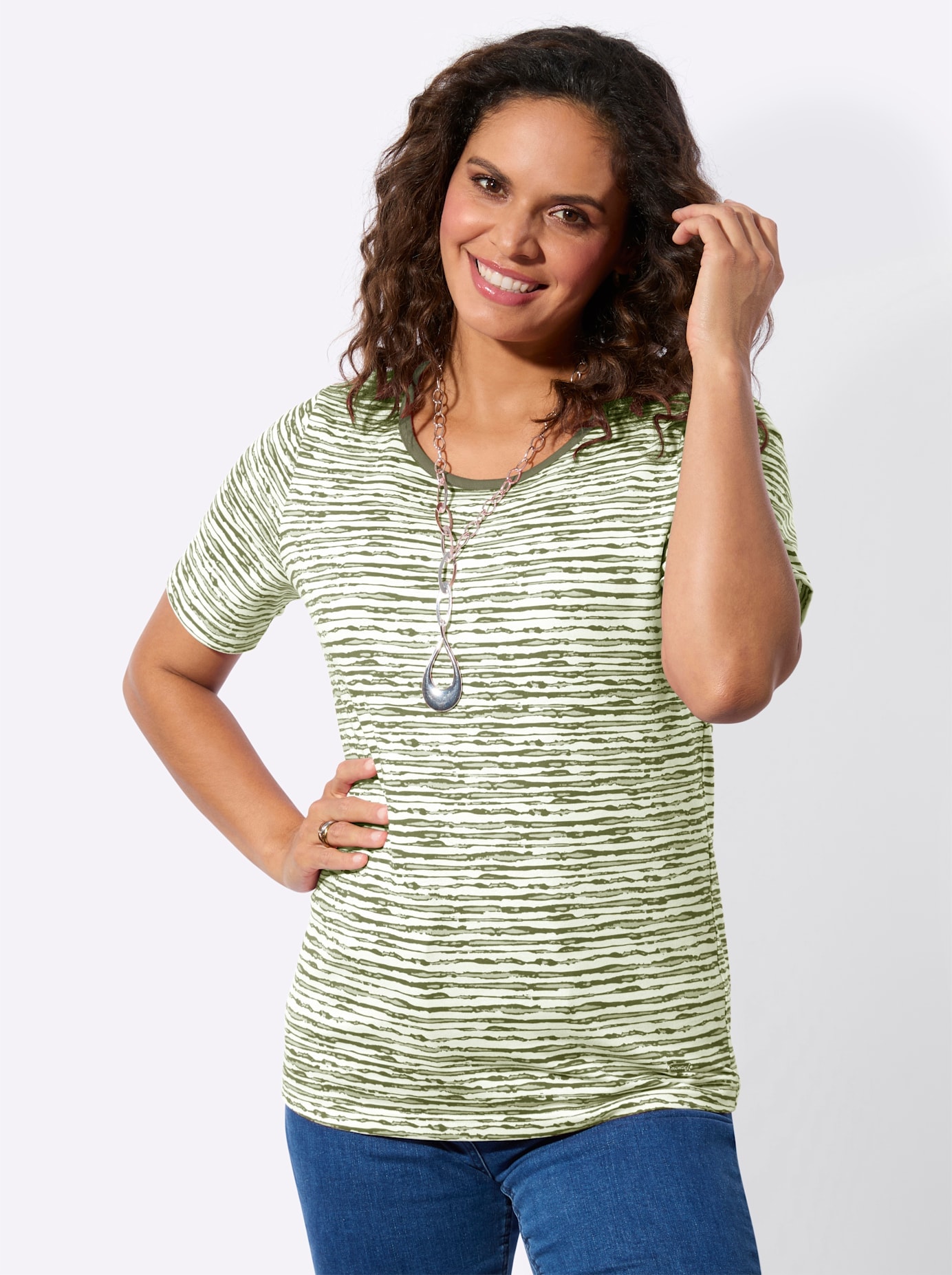 Casual Looks Kurzarmshirt »Rundhals-Shirt« 1 tlg.