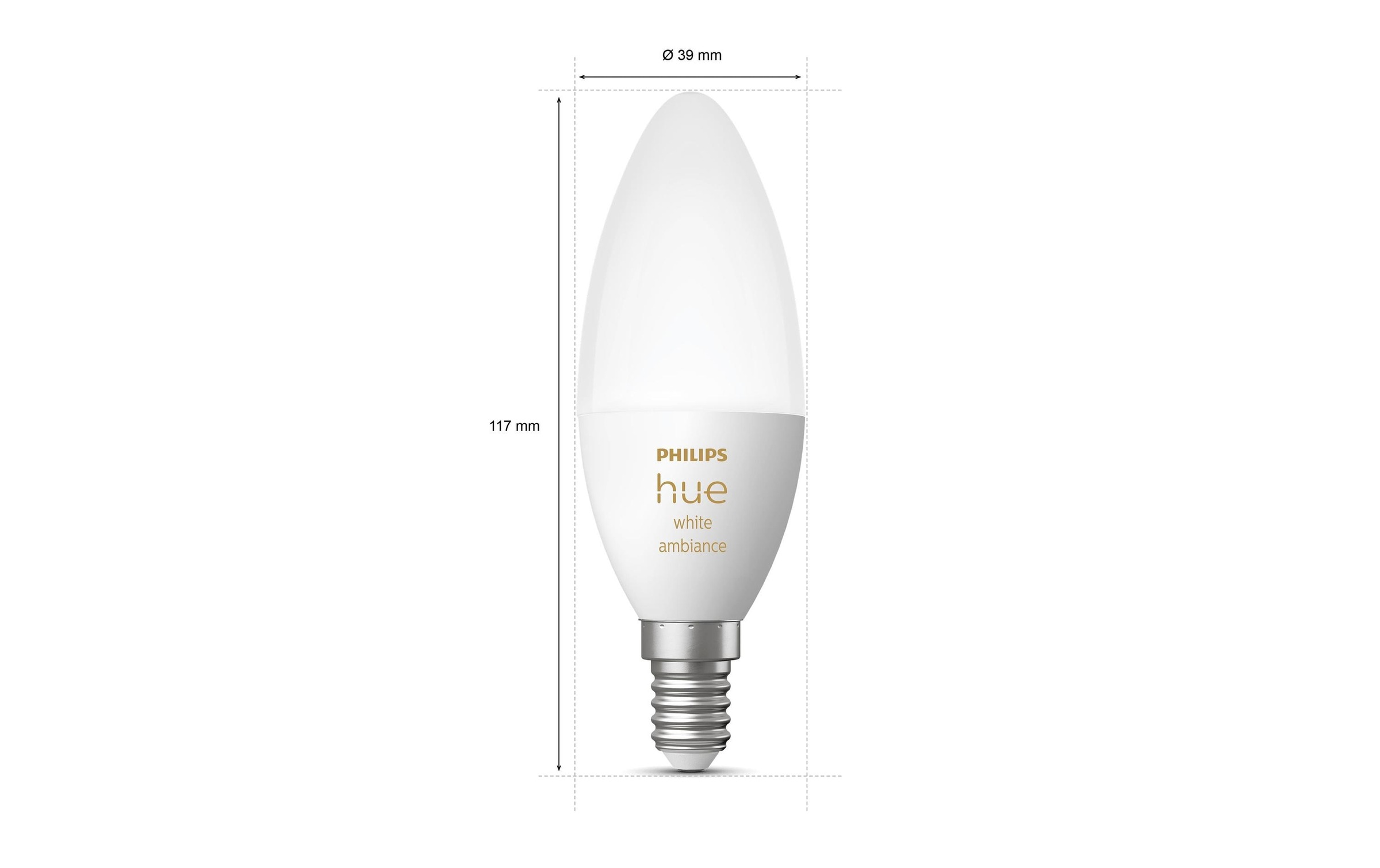 Philips Hue Spezialleuchtmittel »White Ambian«, E14, Neutralweiss-Tageslichtweiss-Kaltweiss-Warmweiss