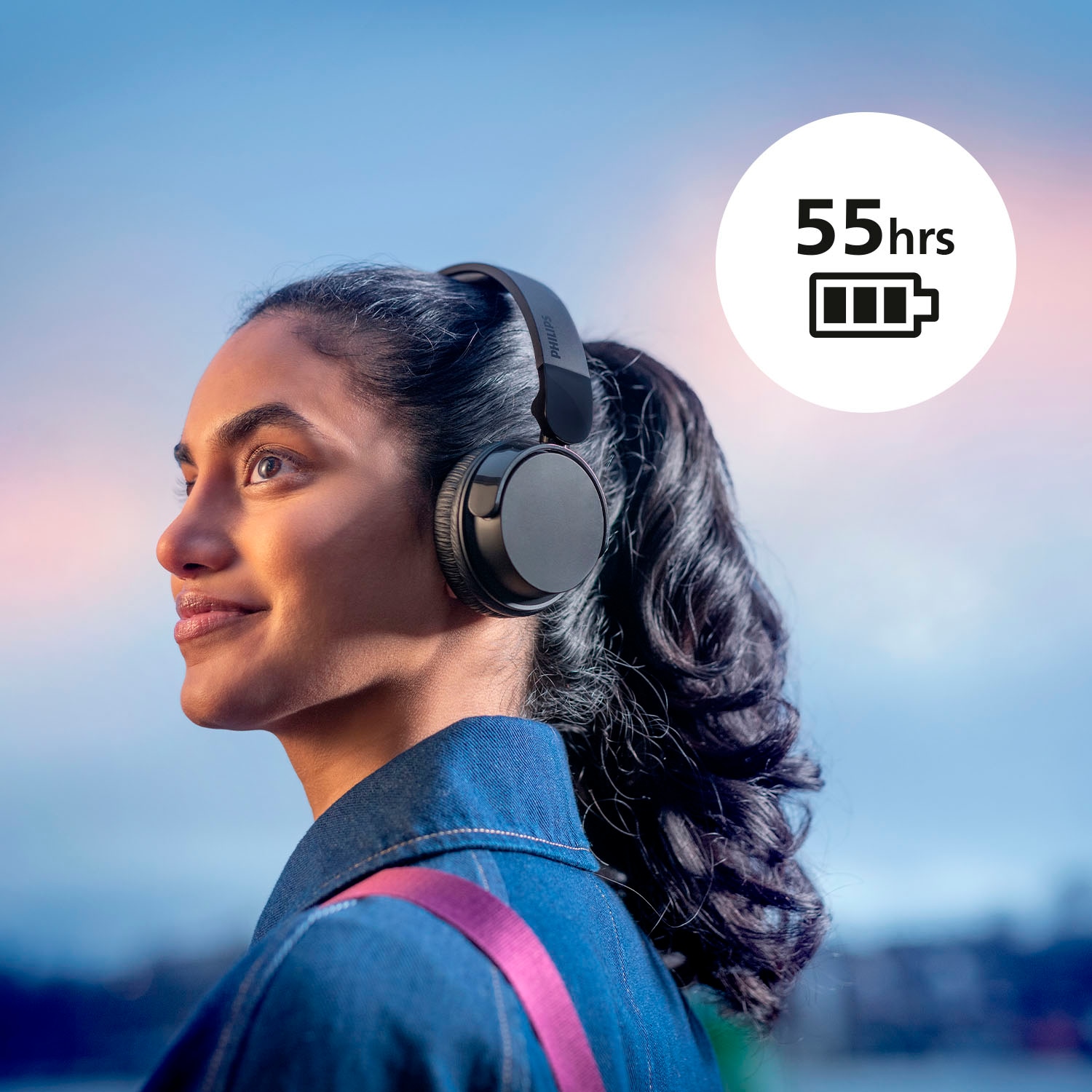 Philips On-Ear-Kopfhörer »TAH 4209«, Bluetooth-A2DP Bluetooth-AVRCP Bluetooth-HFP, Geräuschisolierung-Multi-Point-Verbindung-Sprachsteuerung-integrierte Steuerung für Anrufe und Musik