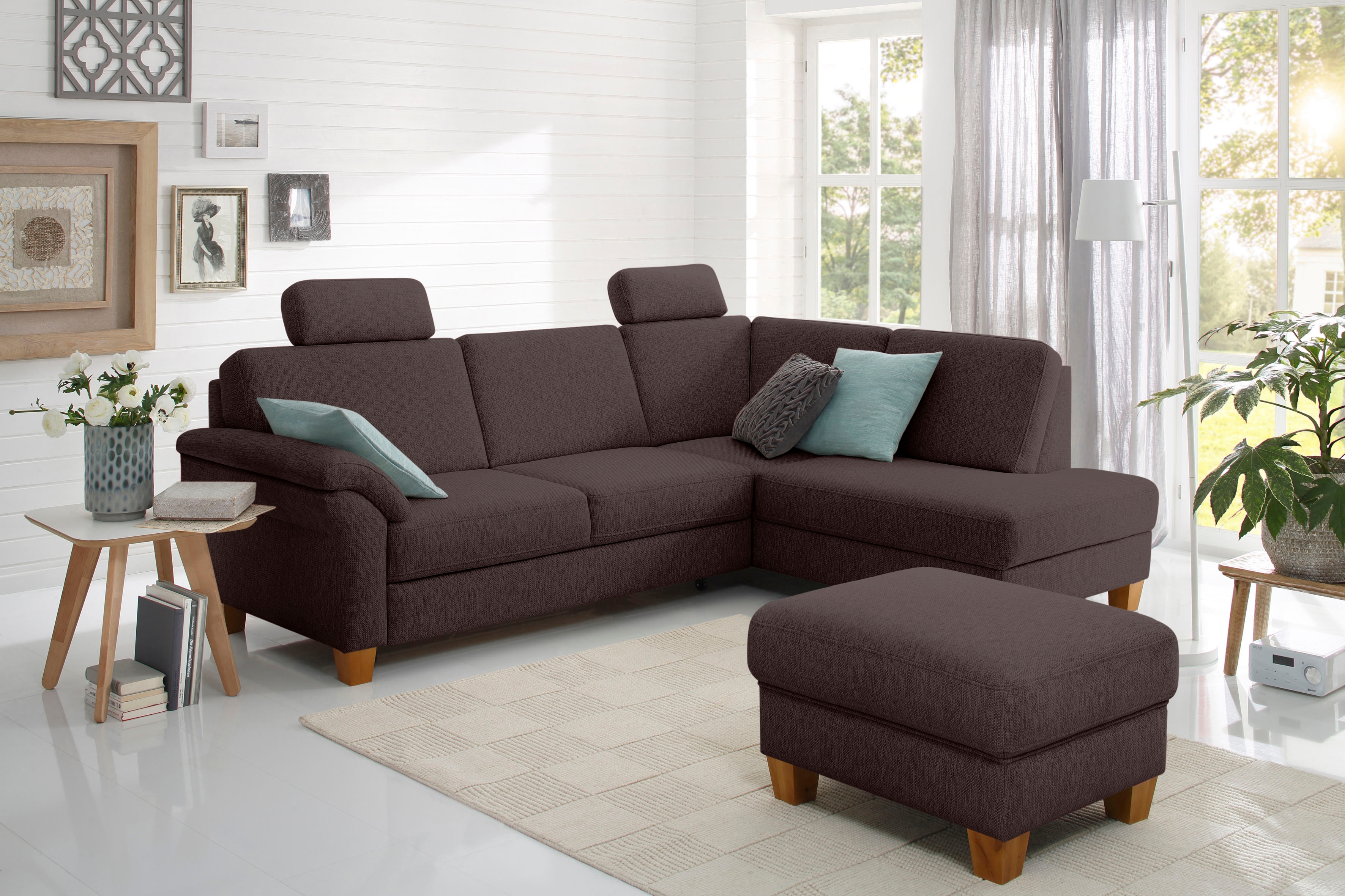 GOODproduct Ecksofa "Borkum L-Form, B: 249 cm - OTTO. Verlässliche Qualität." optional Schlaffunktion, Federkern