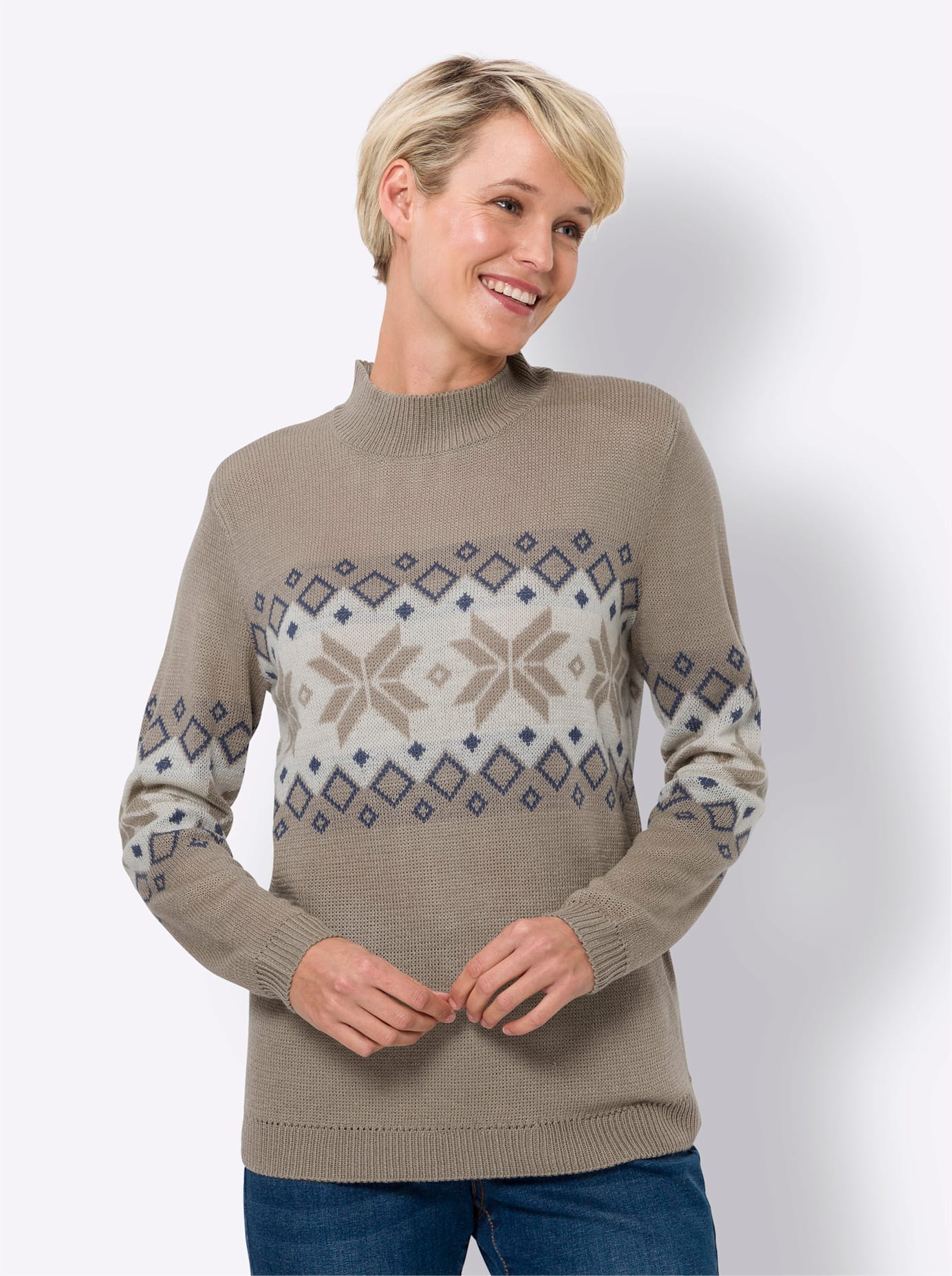 Classic Basics Norwegerpullover »Stehkragen-Pullover«