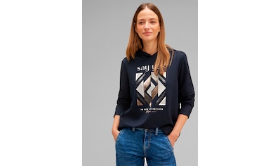Monari Langarmshirt »Shirt Buchstaben Allover«, mit Buchstaben allover  online kaufen bei Jelmoli-Versand Schweiz