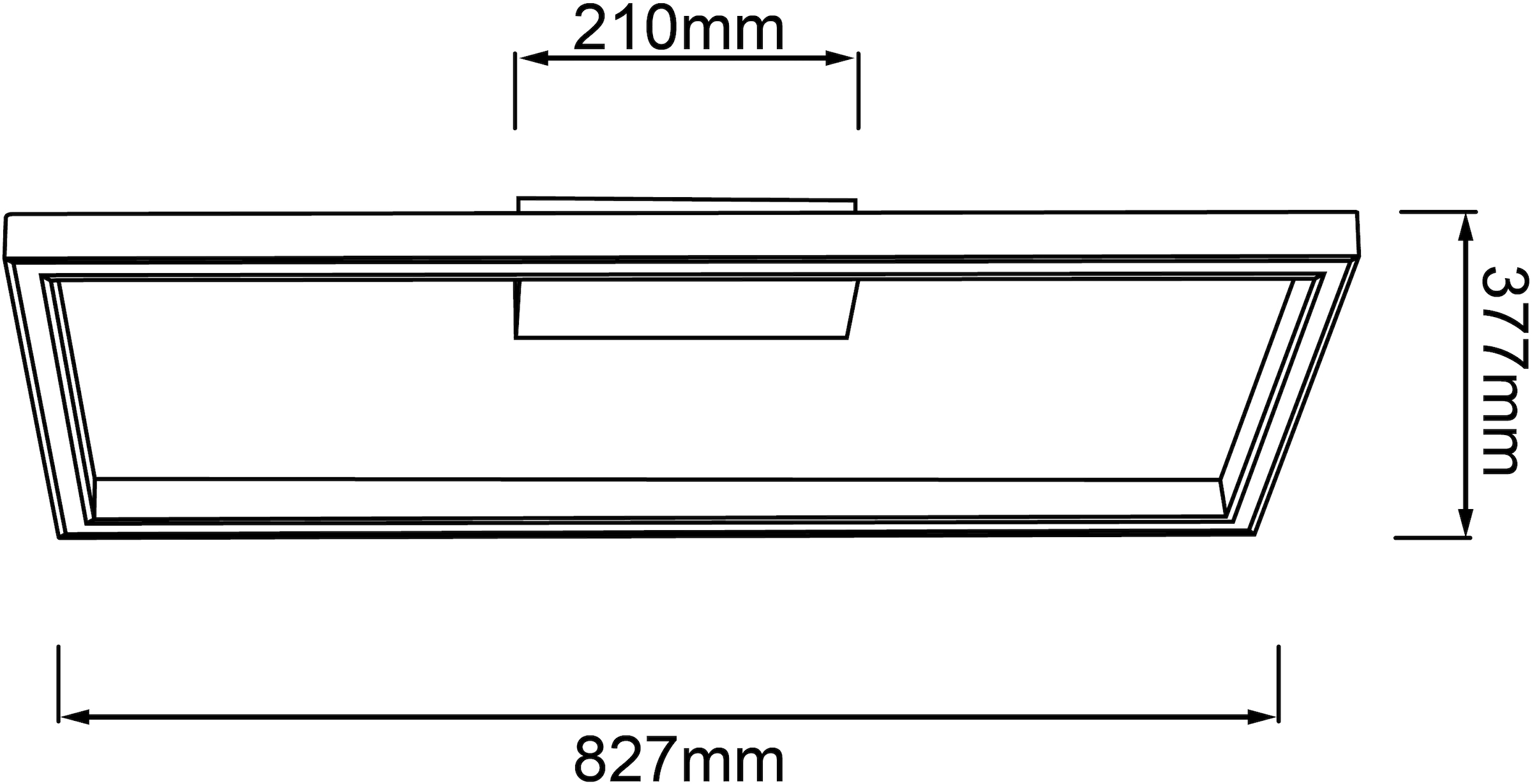 Brilliant LED Deckenleuchte »Delgrosso«, 1 flammig, Leuchtmittel LED-Modul | LED fest integriert, 83 x 38 cm, 2600 lm, warmweisses Licht, Holz/Kunststoff, eiche geölt