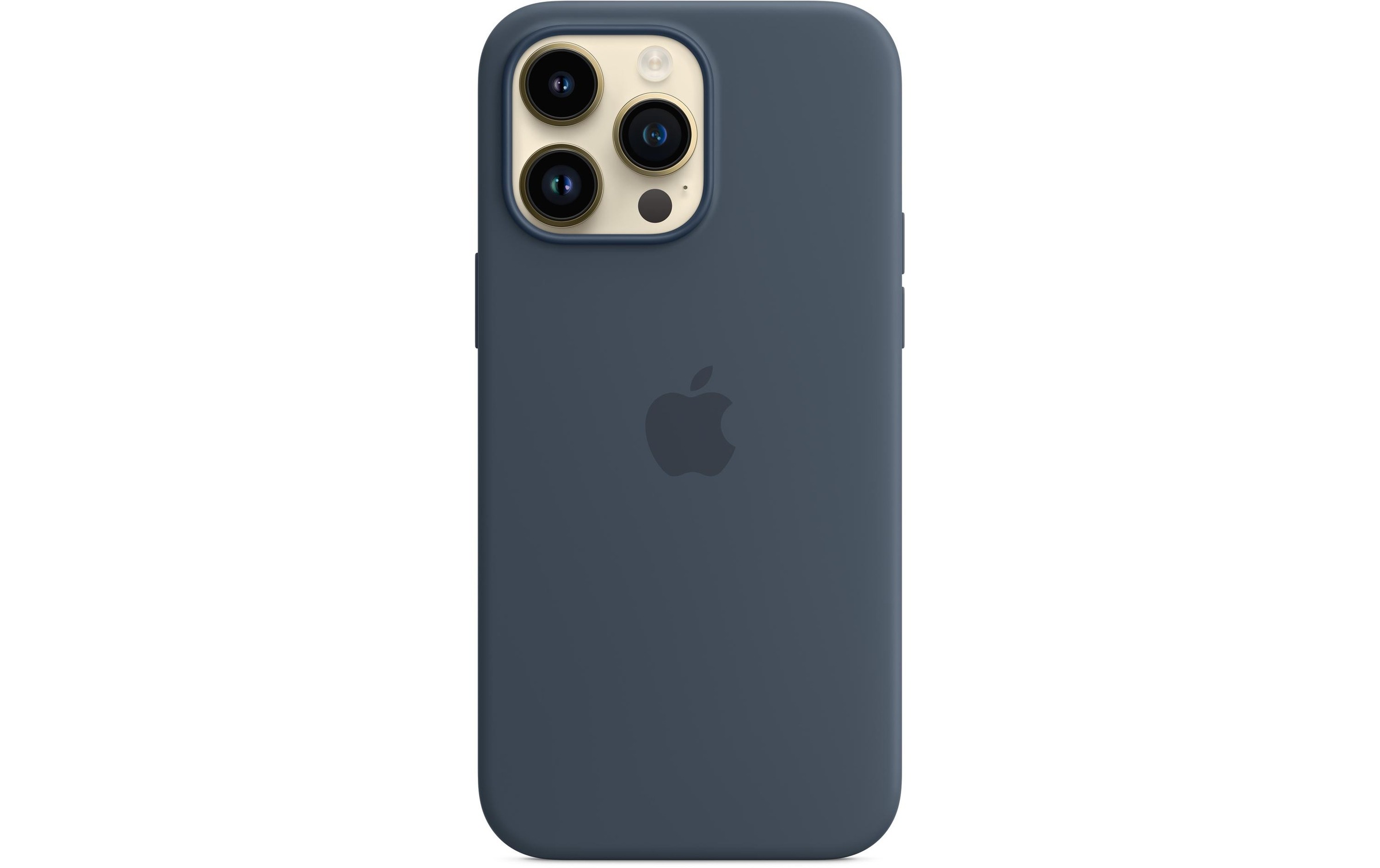 Apple Smartphone Silikon Case mit MagSafe, iPhone 14 Pro Max, Sturmblau