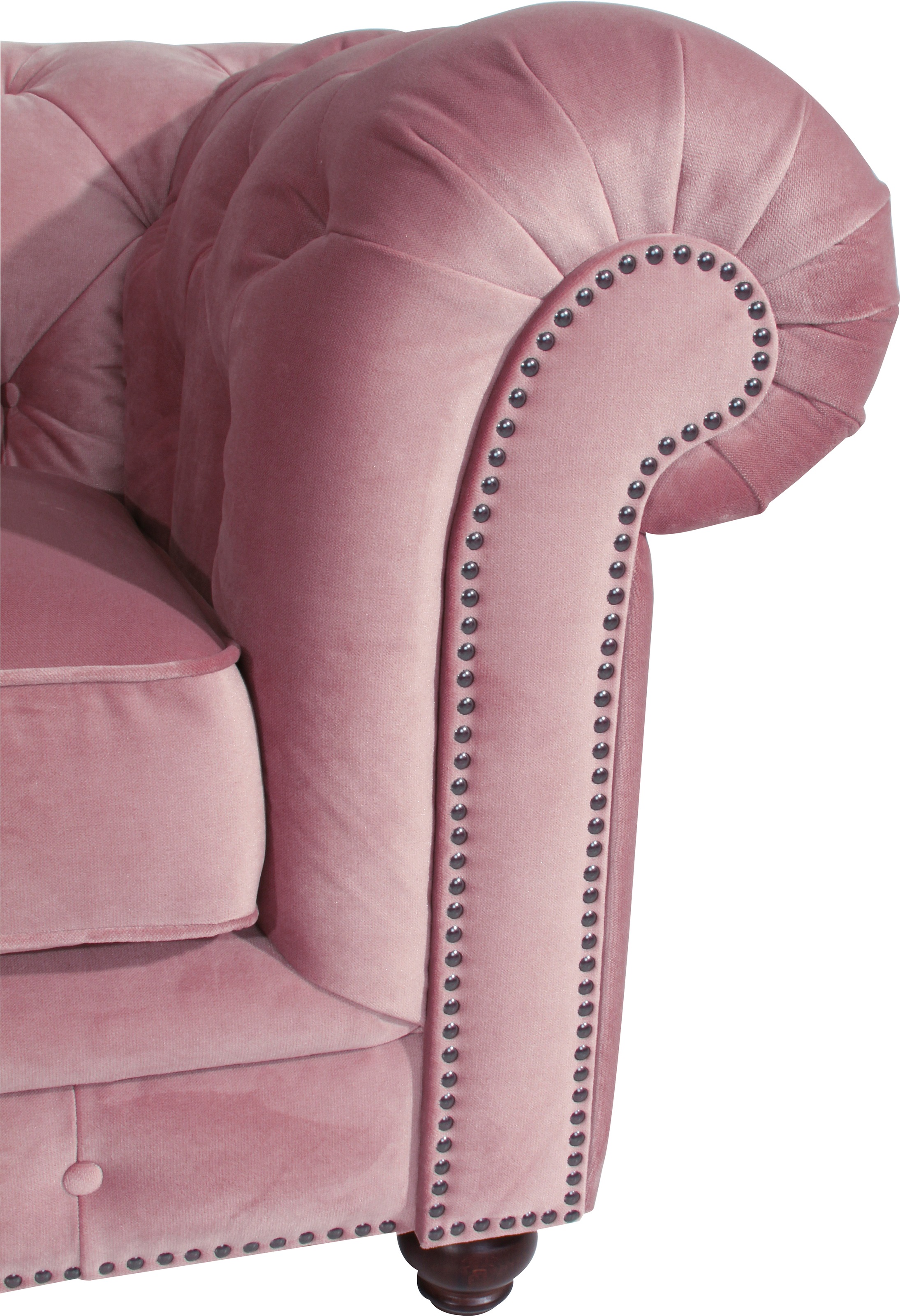 Max Winzer® Polstergarnitur »Old England Chesterfield, hochwertig und elegant«, (3 tlg.), mit edler Knopfheftung, 3-tlg.