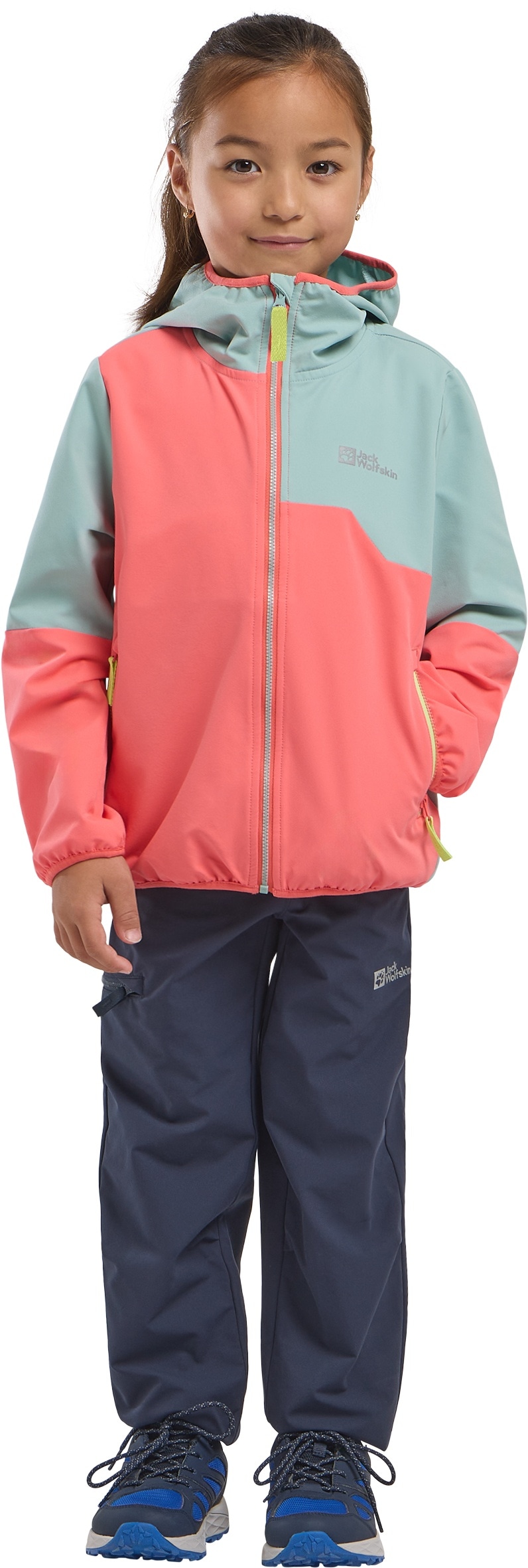Jack Wolfskin Outdoorjacke »TURBULENCE HOODED JKT K«, mit Kapuze