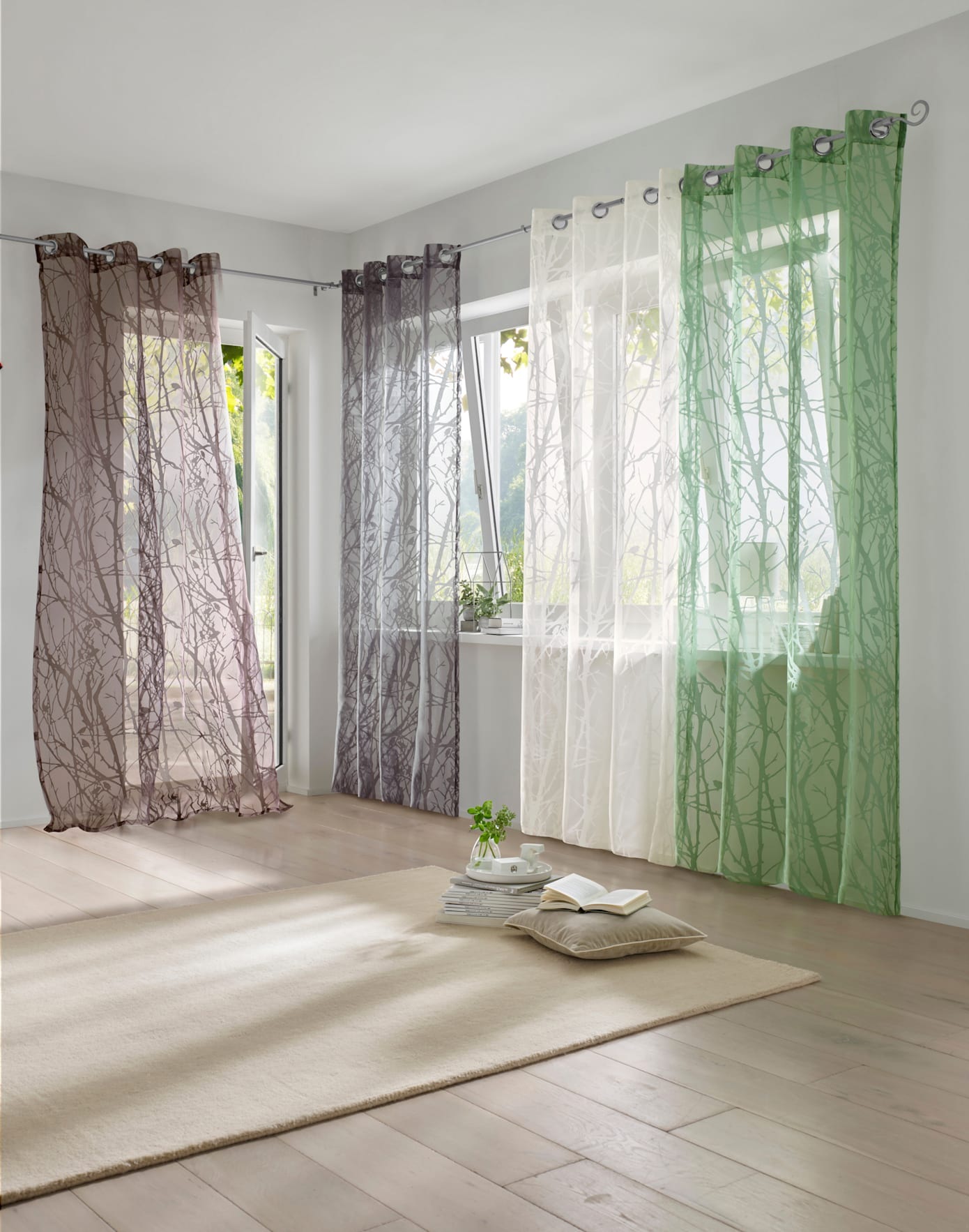 heine home Gardine Ösen 1 Stk. tlg.